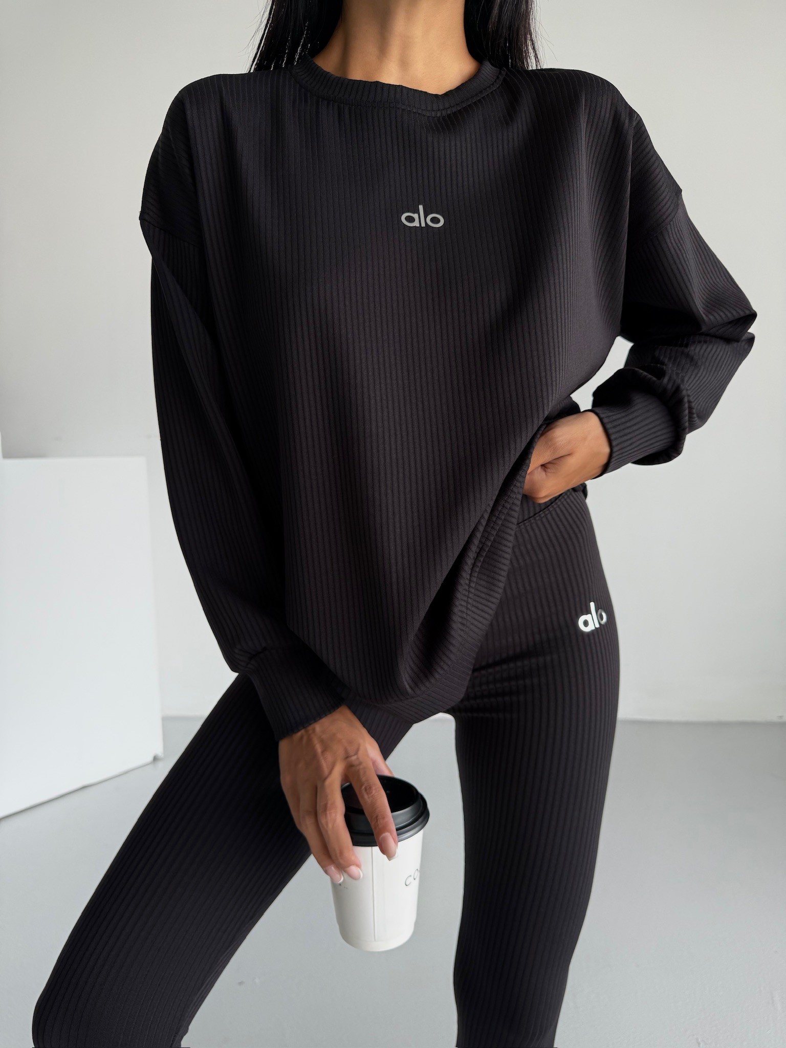 Alo Fitilli Sweat Tayt Takım 