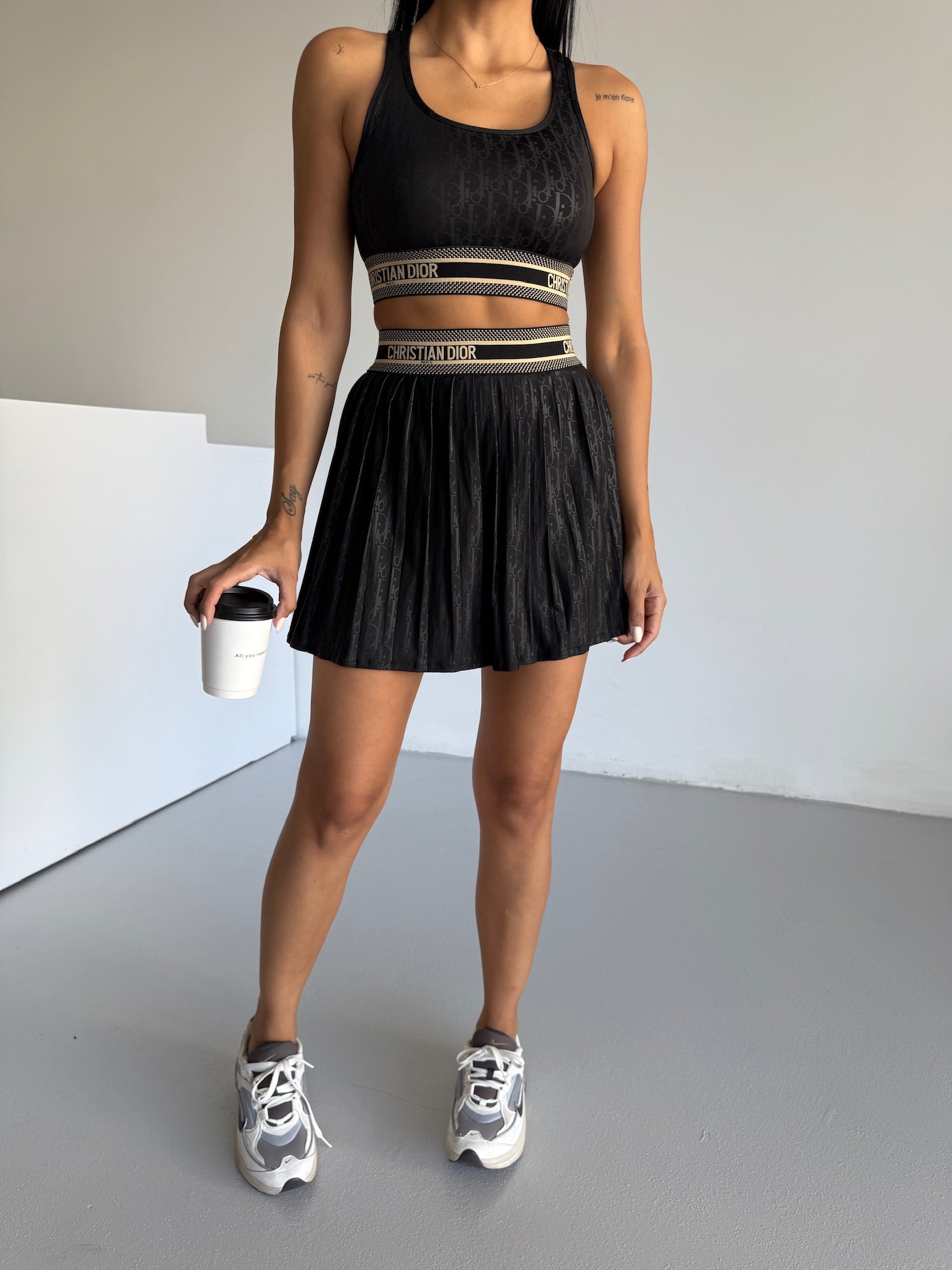 Dior Şort Etek Takım 