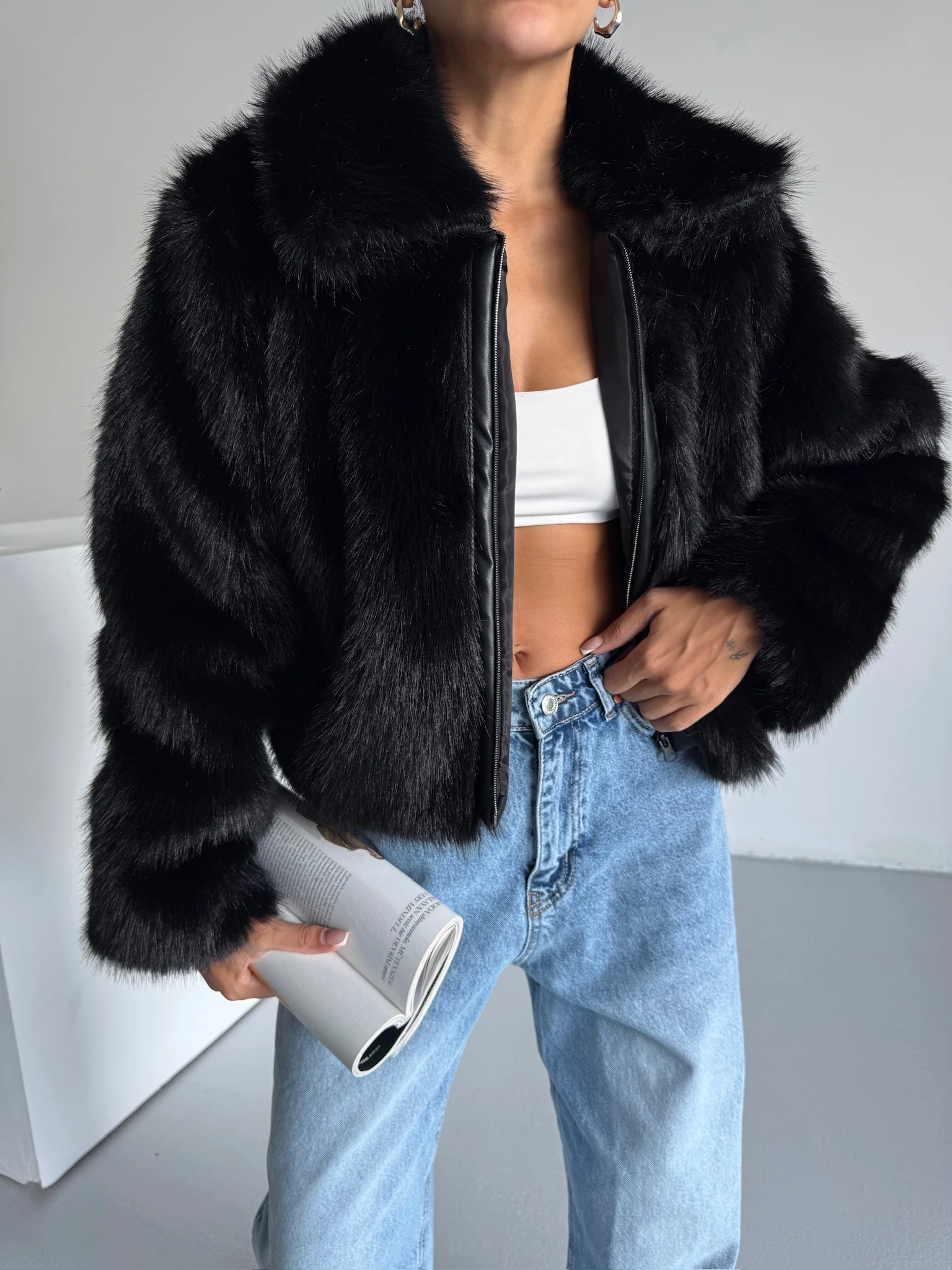 Deri Detay Premium Kürk