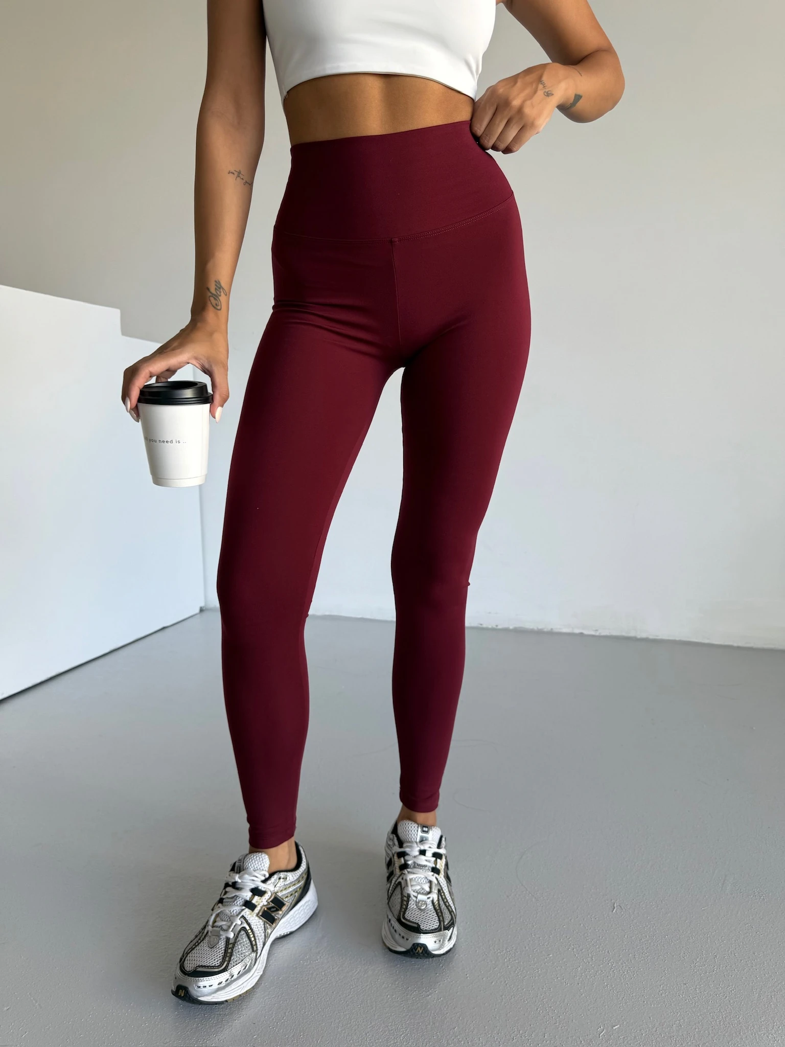 Bordo Toparlayıcı Tayt