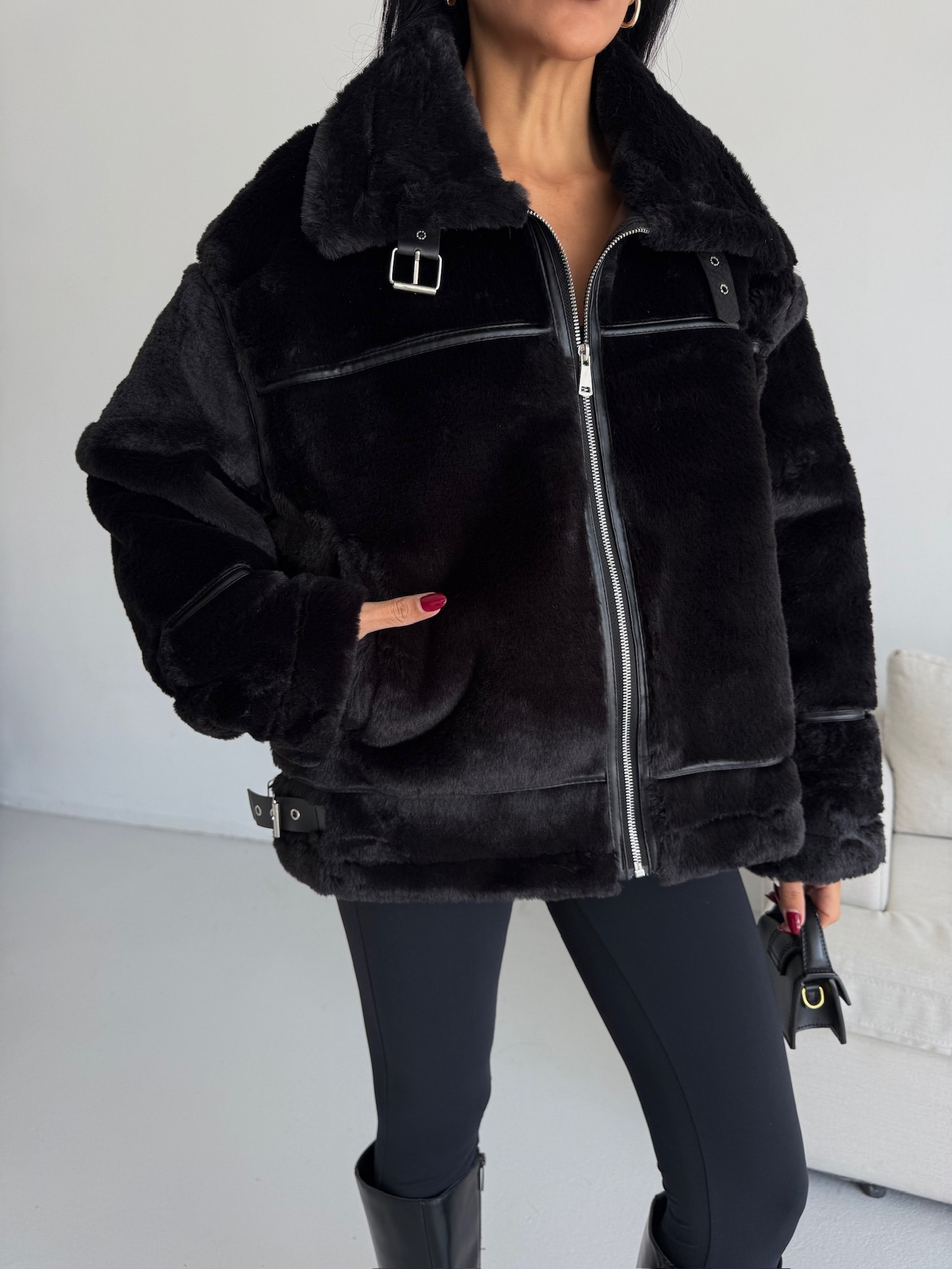 İçi Deri Kürk Ceket