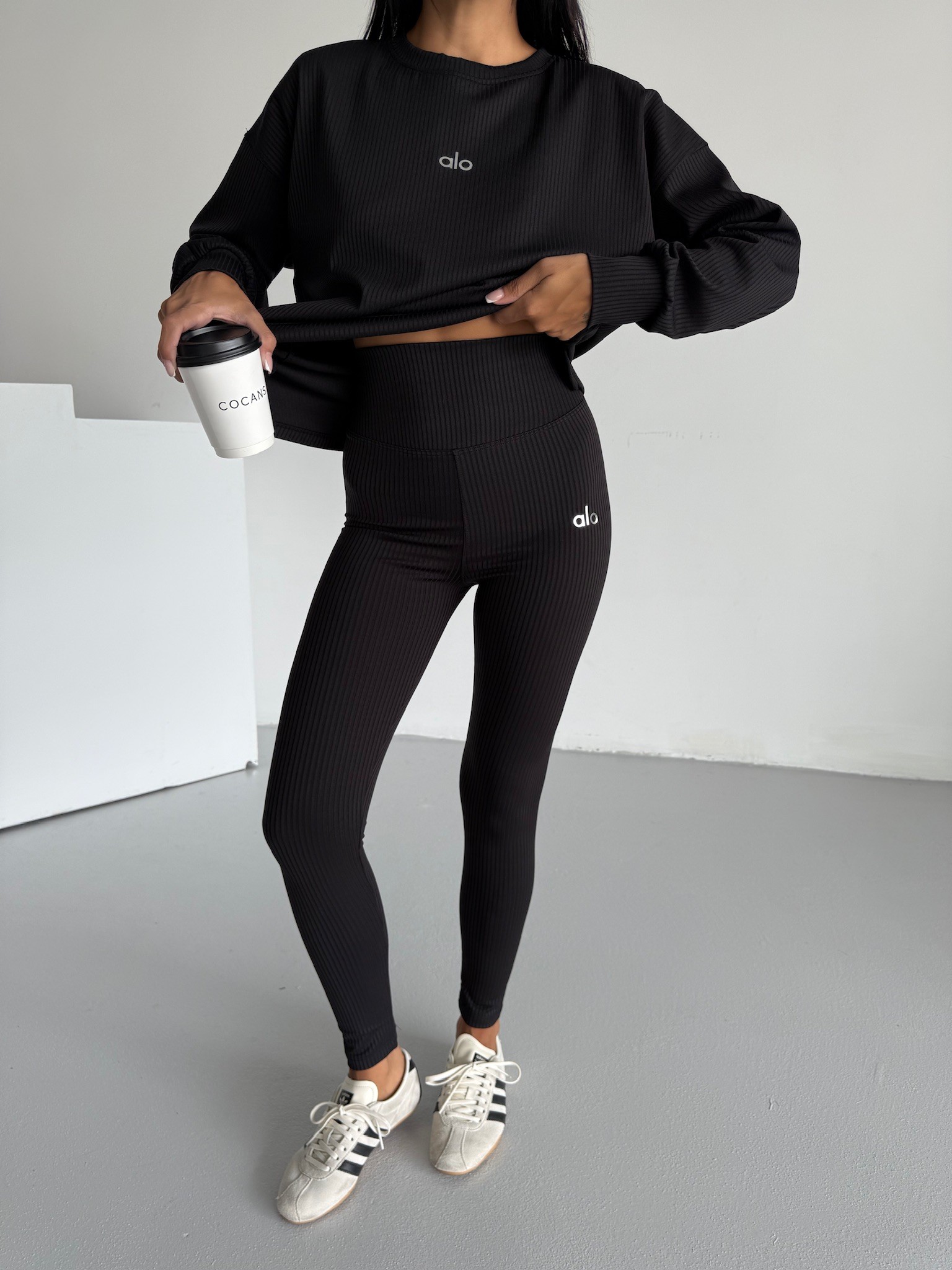 Alo Fitilli Sweat Tayt Takım 