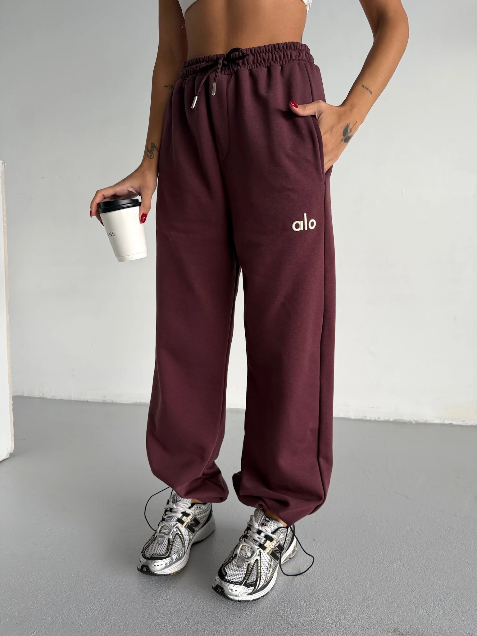 Nakışlı Oversize Eşofman