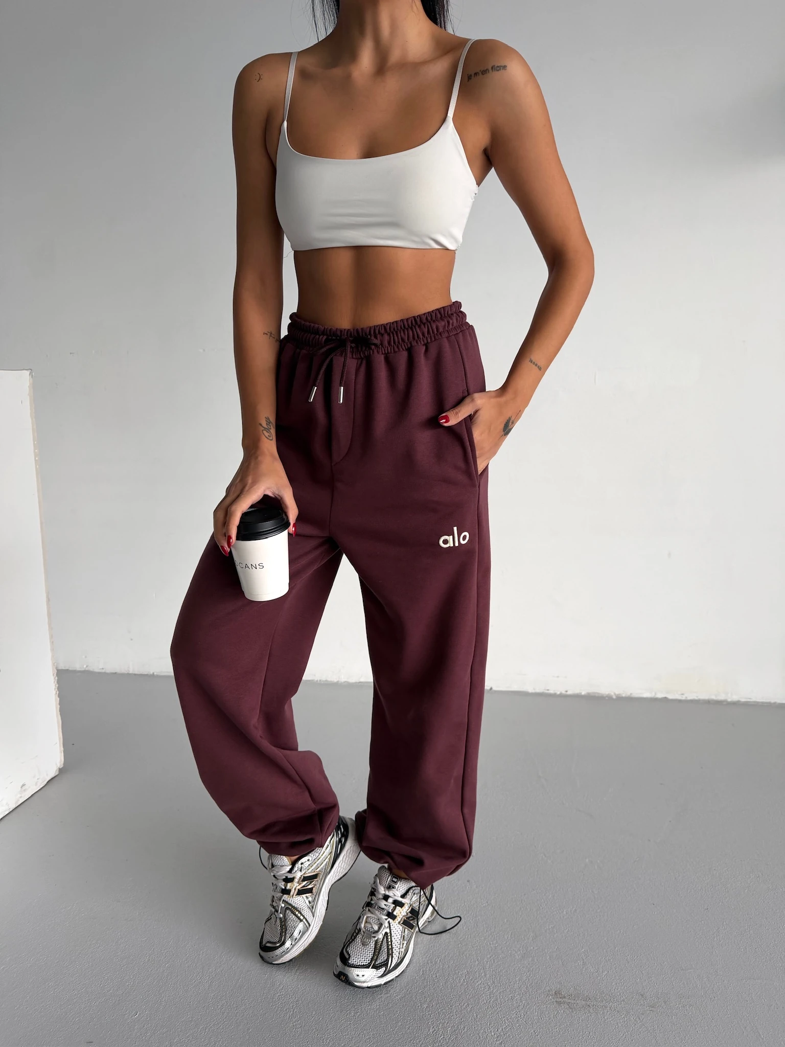 Nakışlı Oversize Eşofman