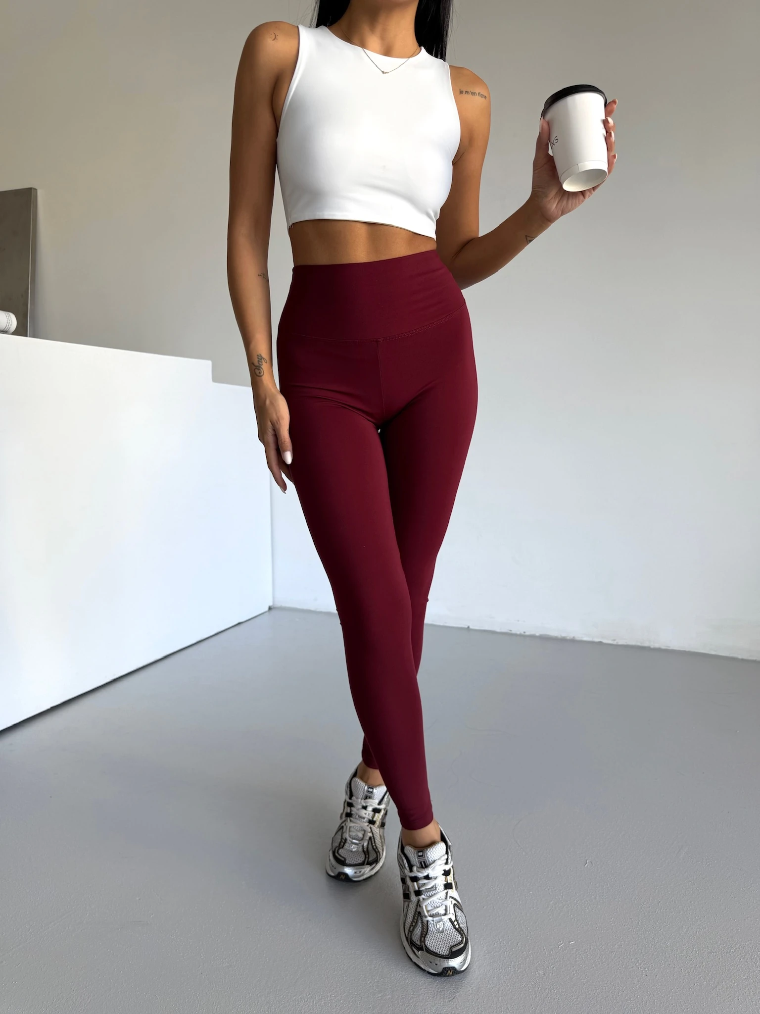 Bordo Toparlayıcı Tayt