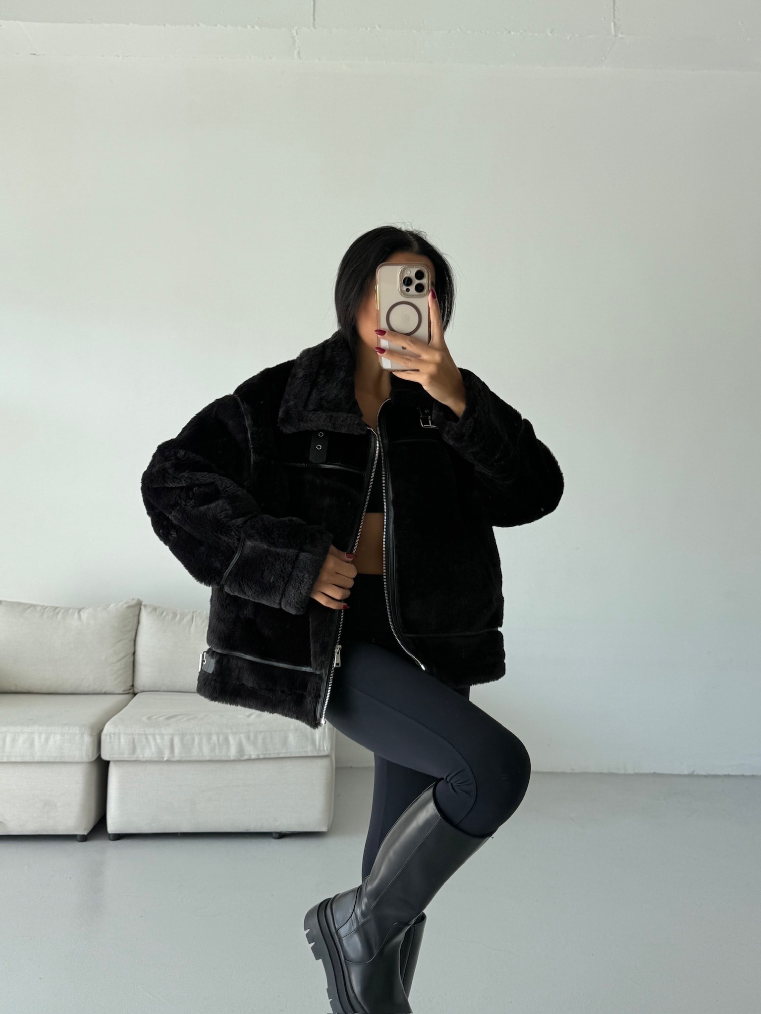 İçi Deri Kürk Ceket