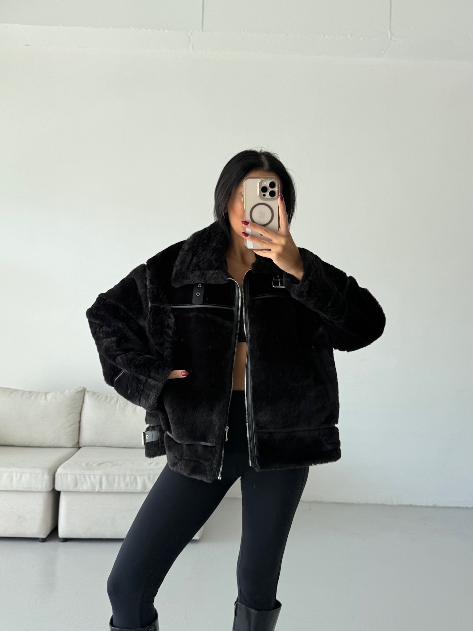 İçi Deri Kürk Ceket