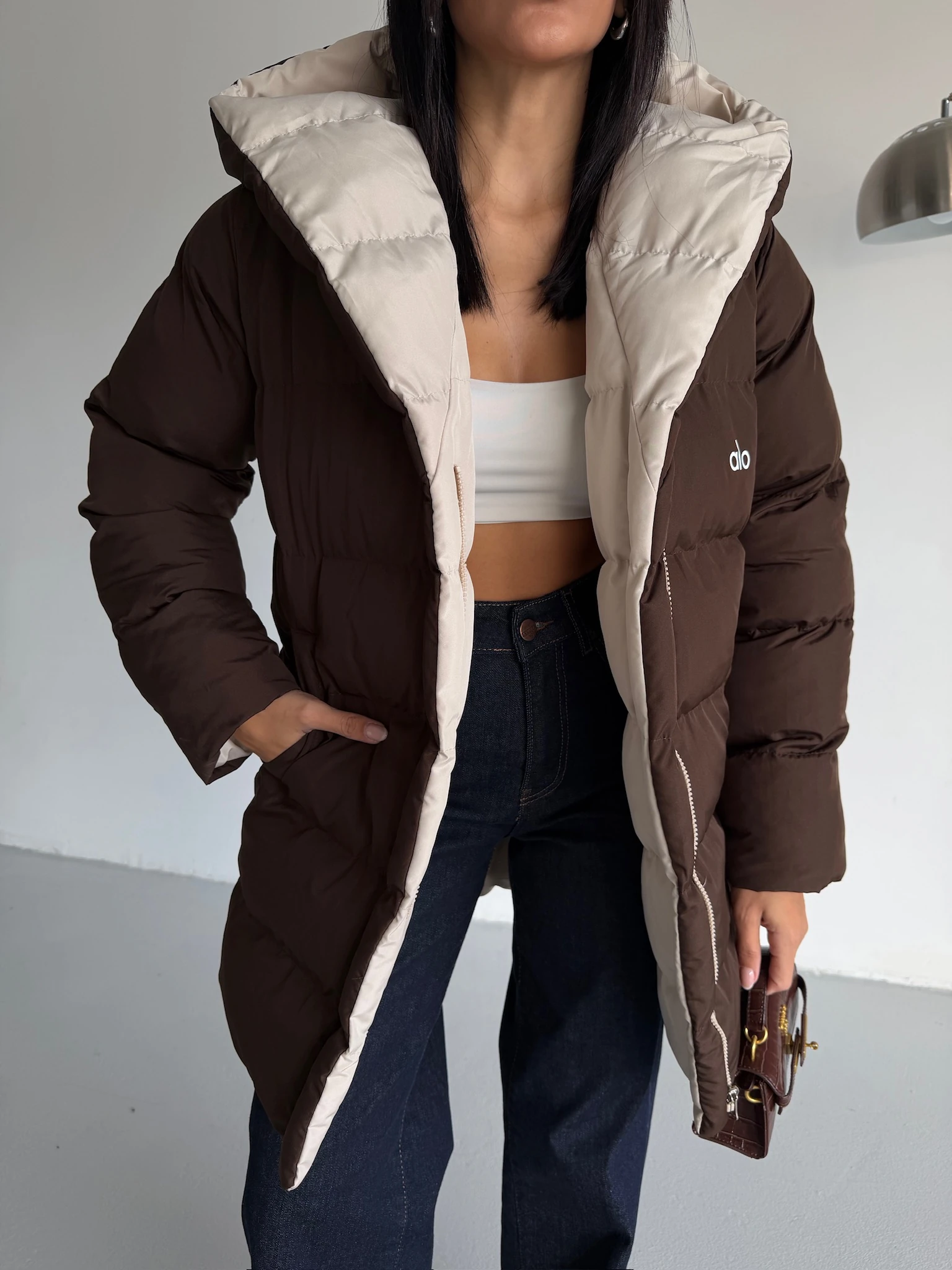 Çift Taraflı Şişme Mont