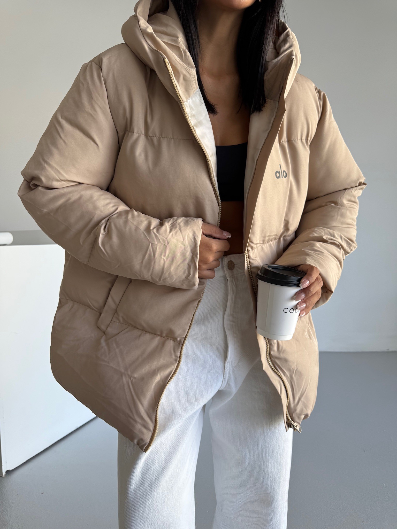 Alo Oversize Şişme Mont