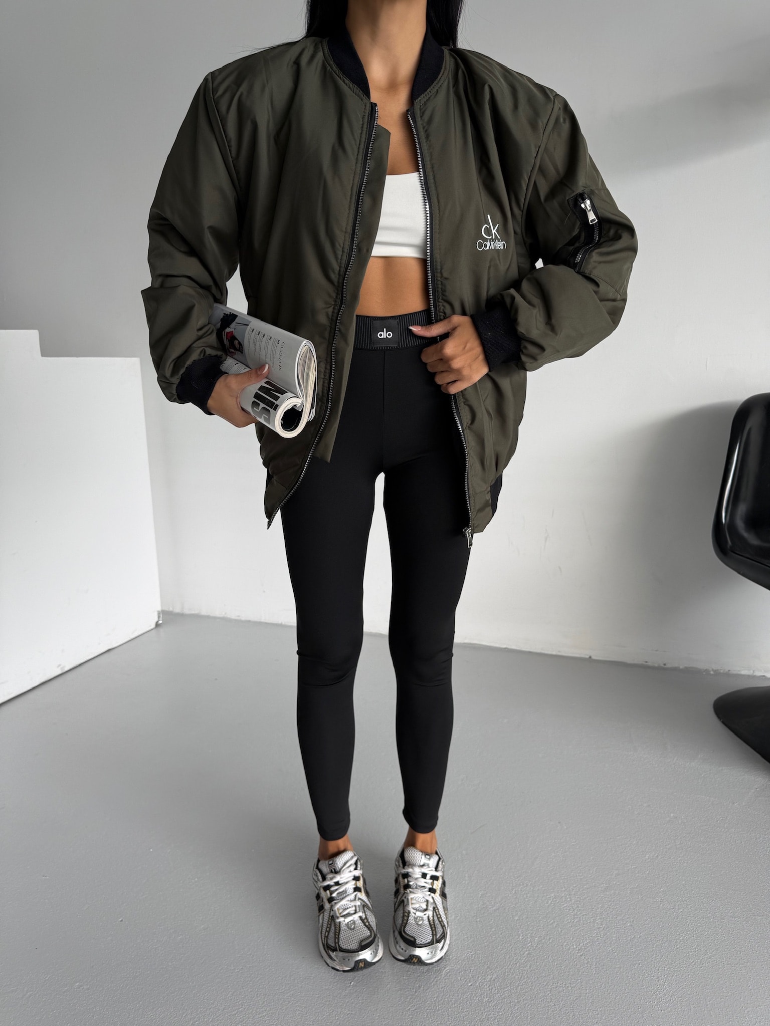 Ribanalı Bomber Ceket