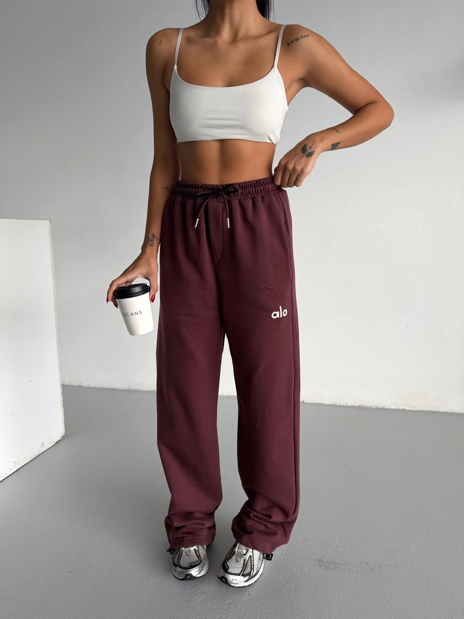 Nakışlı Oversize Eşofman