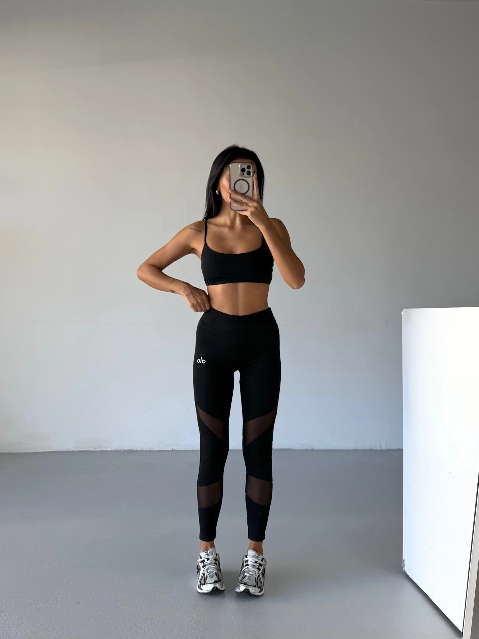 Alo Çapraz Tüllü Tayt