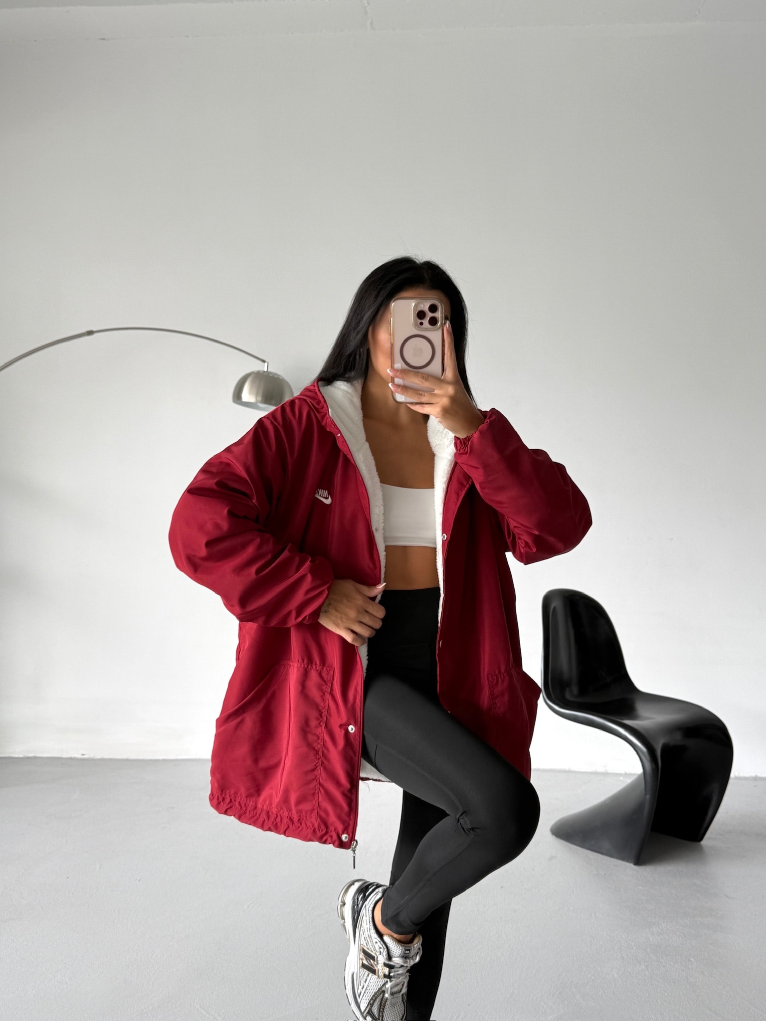 İçi Kürklü Oversize Ceket