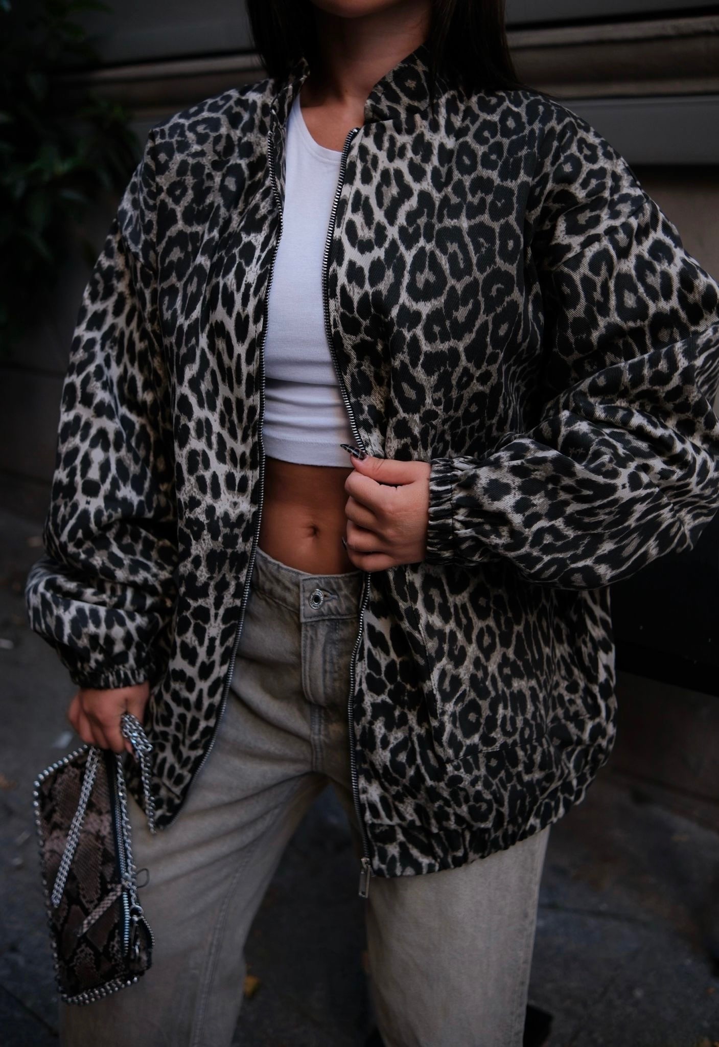 Oversize Leopar Ceket