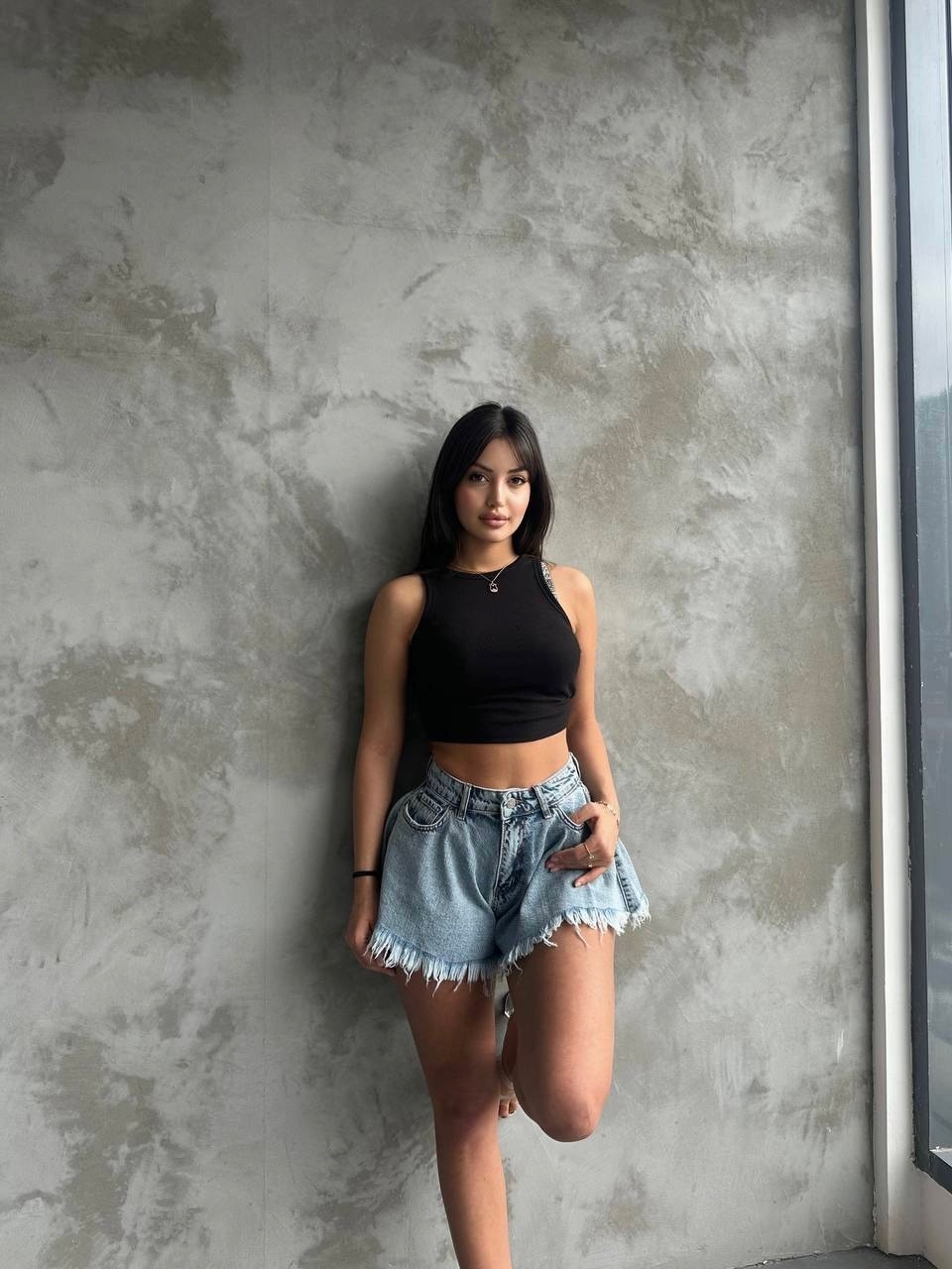 Rider Mini Jean Şort