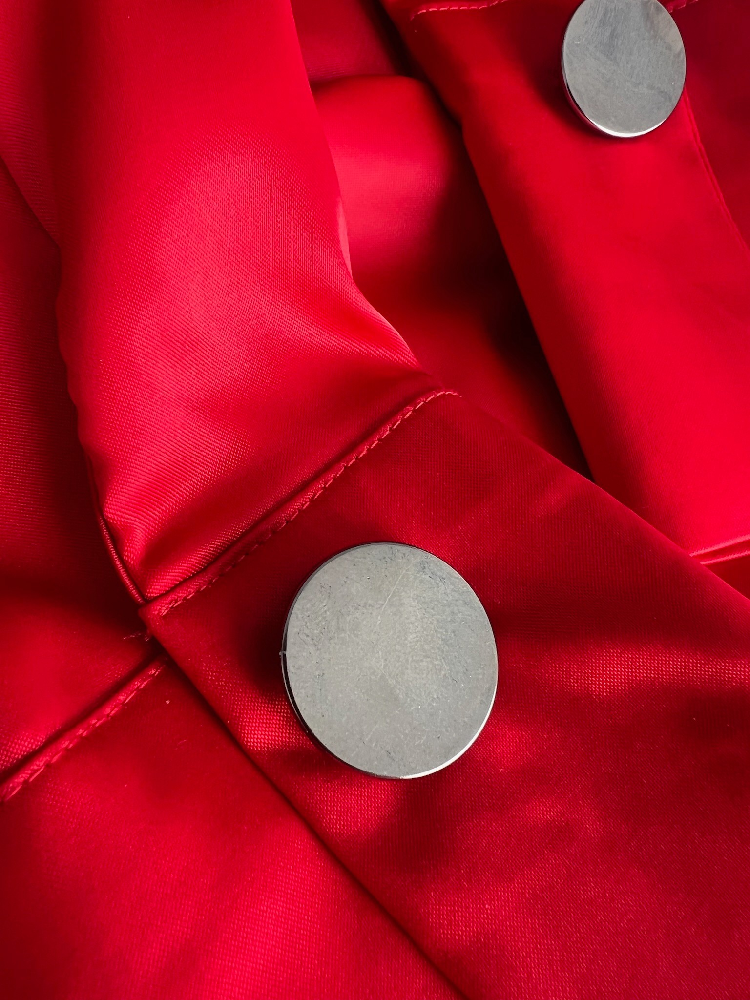Silver Shirt Button Cover Accessory