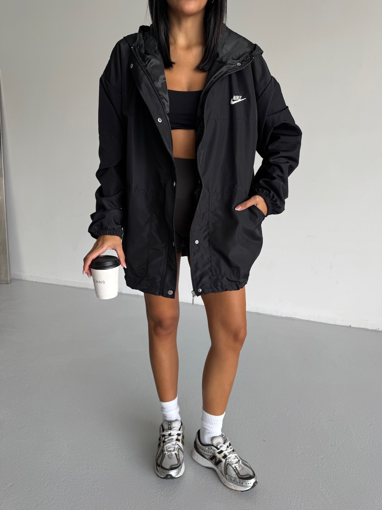 Niko Kapşonlu Oversize Yağmurluk