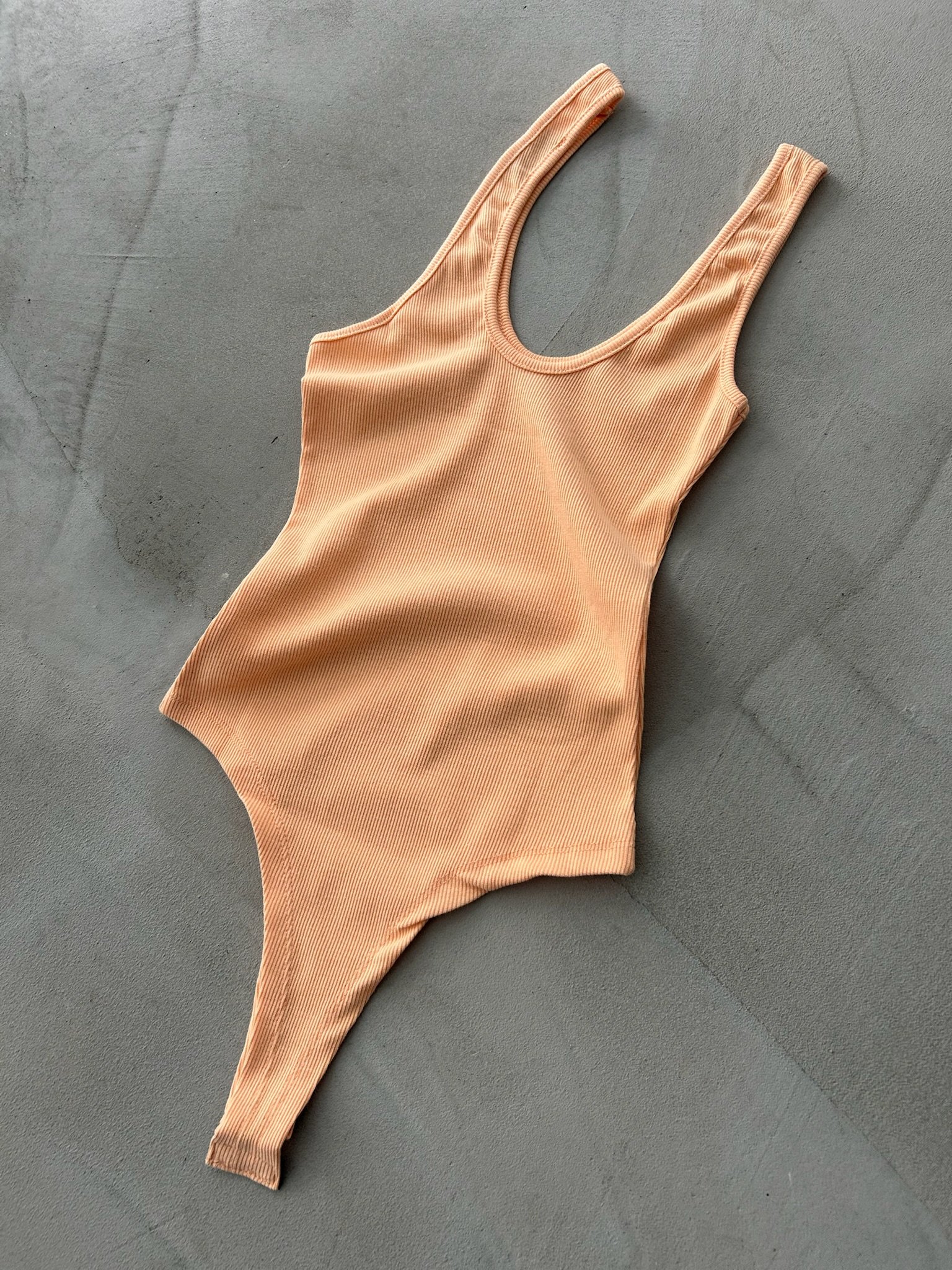 Orange Çapraz Bodysuit