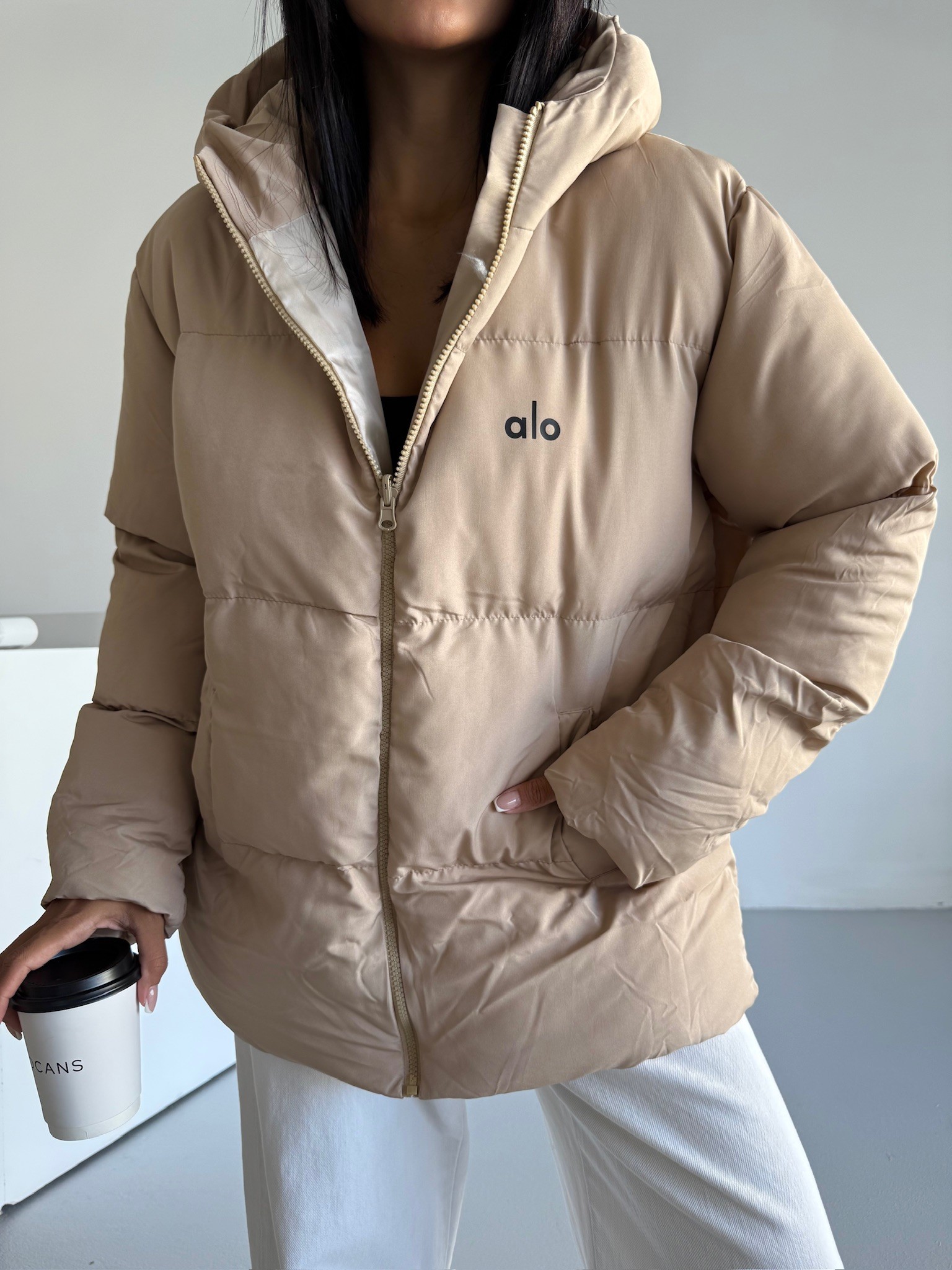 Alo Oversize Şişme Mont