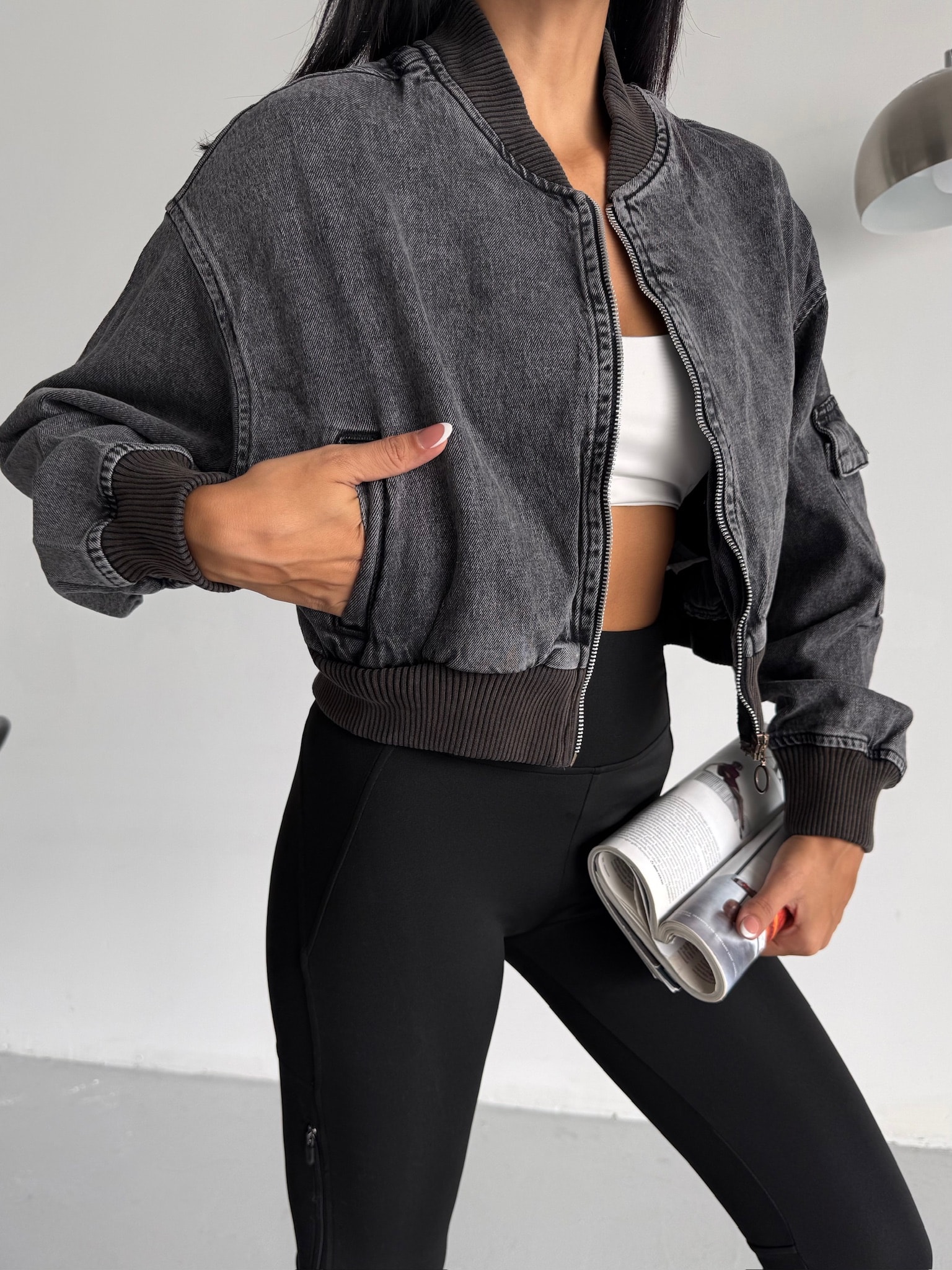 Vintage Yıkamalı Ceket