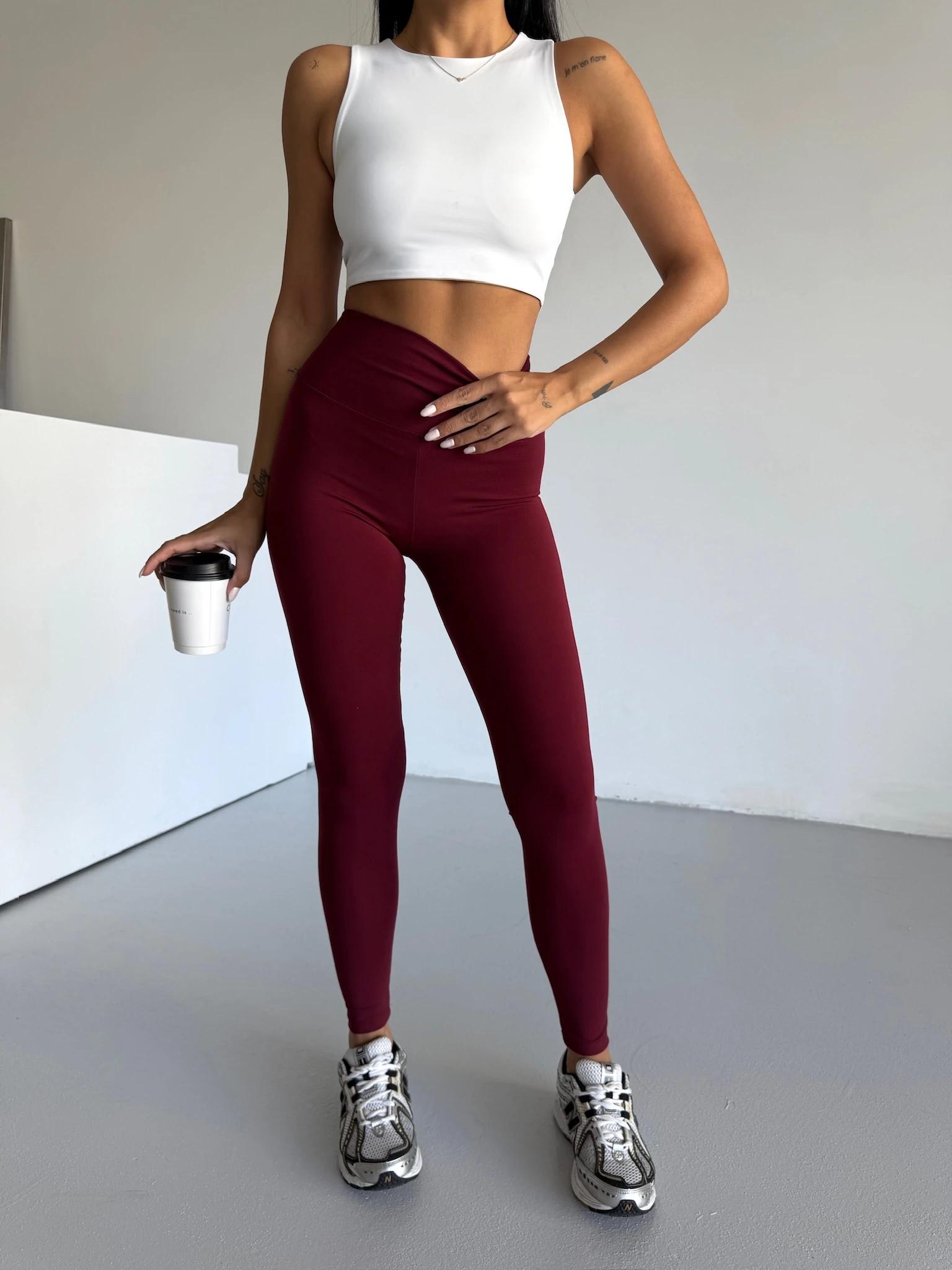 Bordo Toparlayıcı Tayt