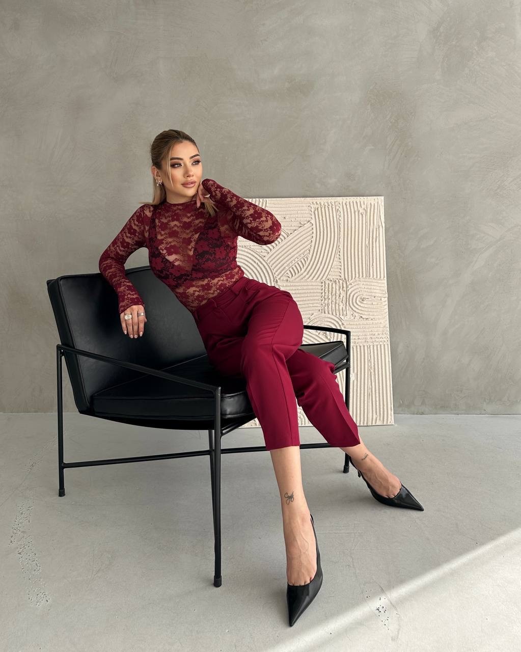 Transparan Dantel Bodysuit