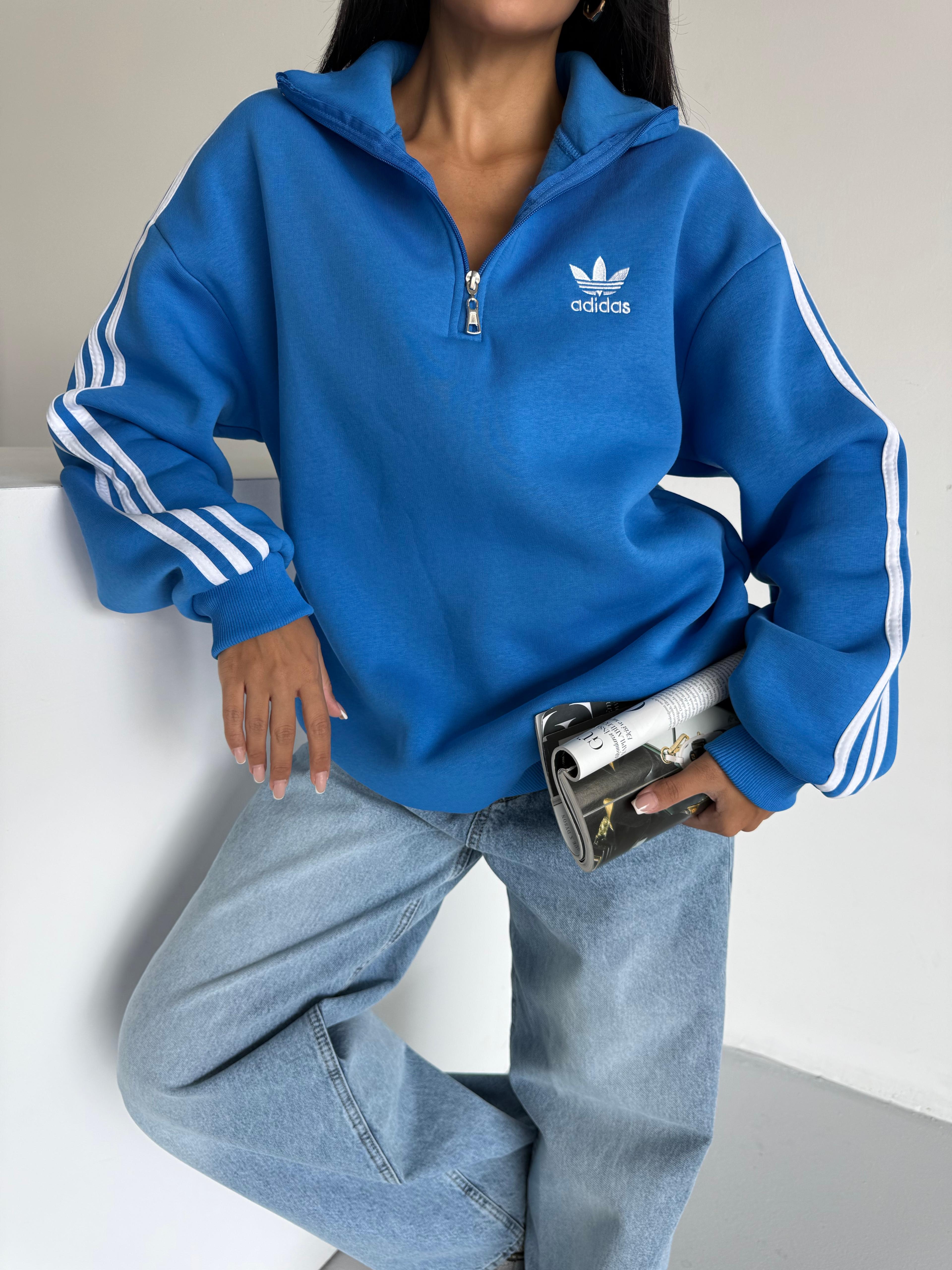 Saks Fermuarlı Sweatshirt