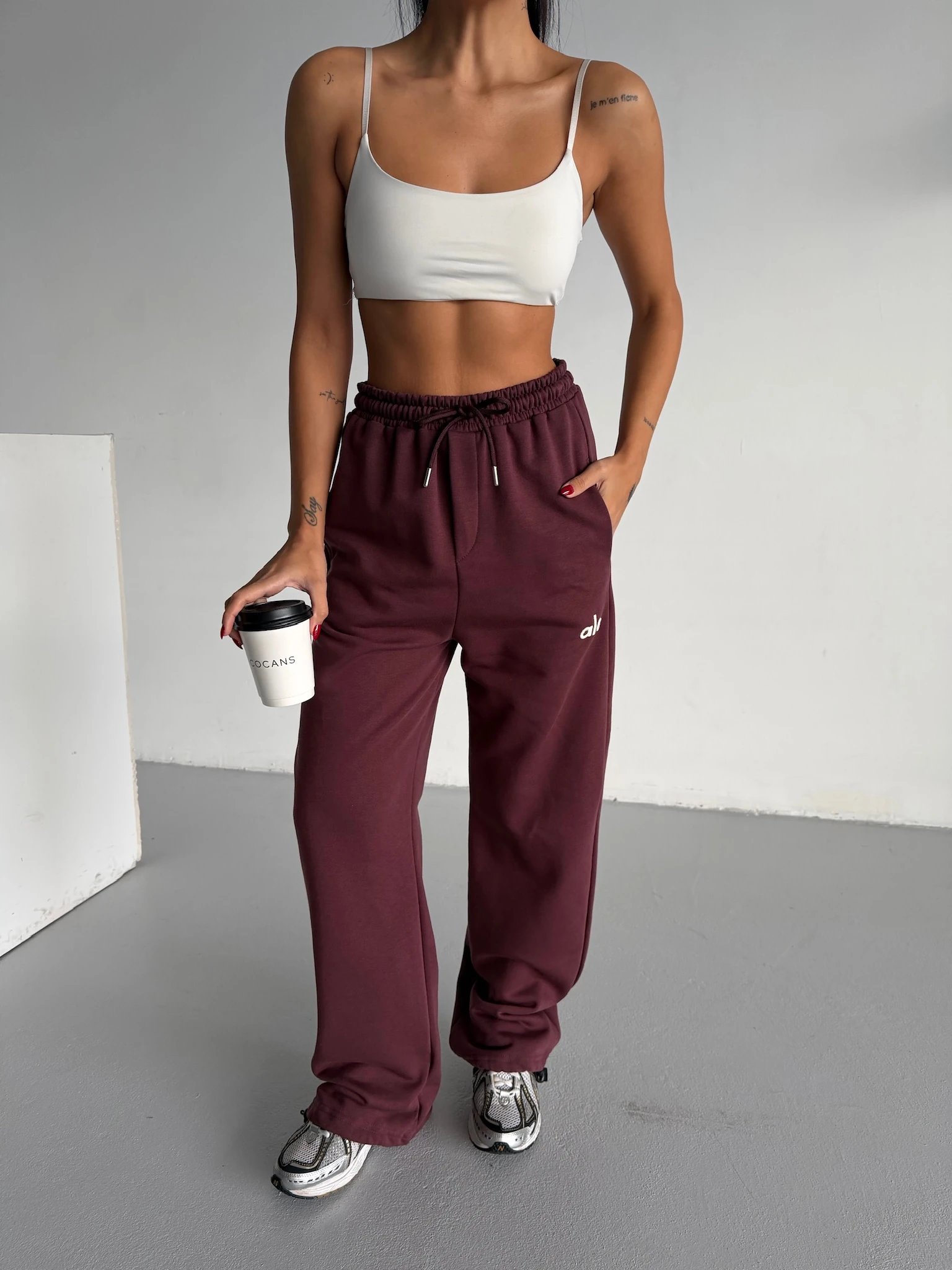 Nakışlı Oversize Eşofman