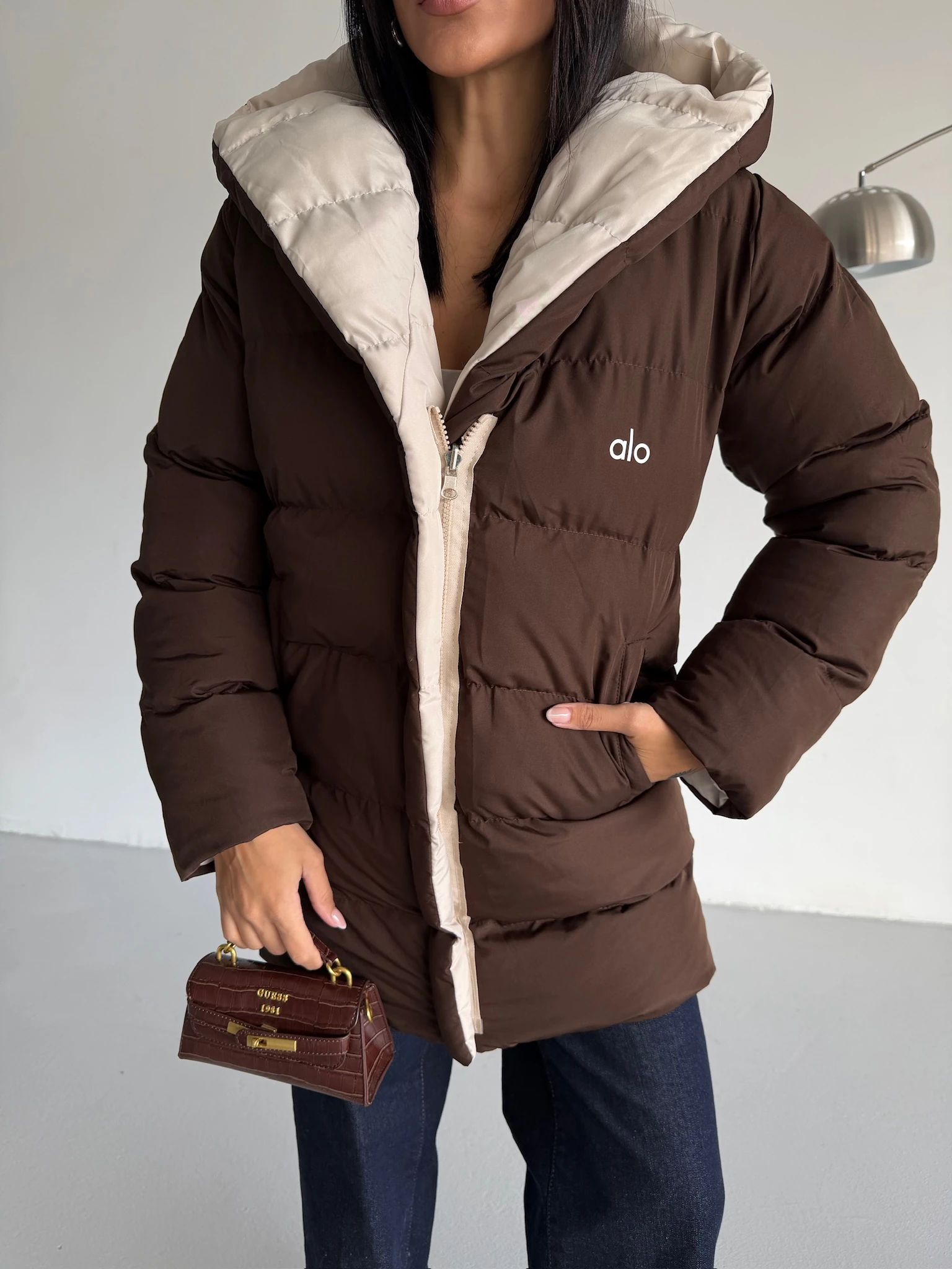 Çift Taraflı Şişme Mont