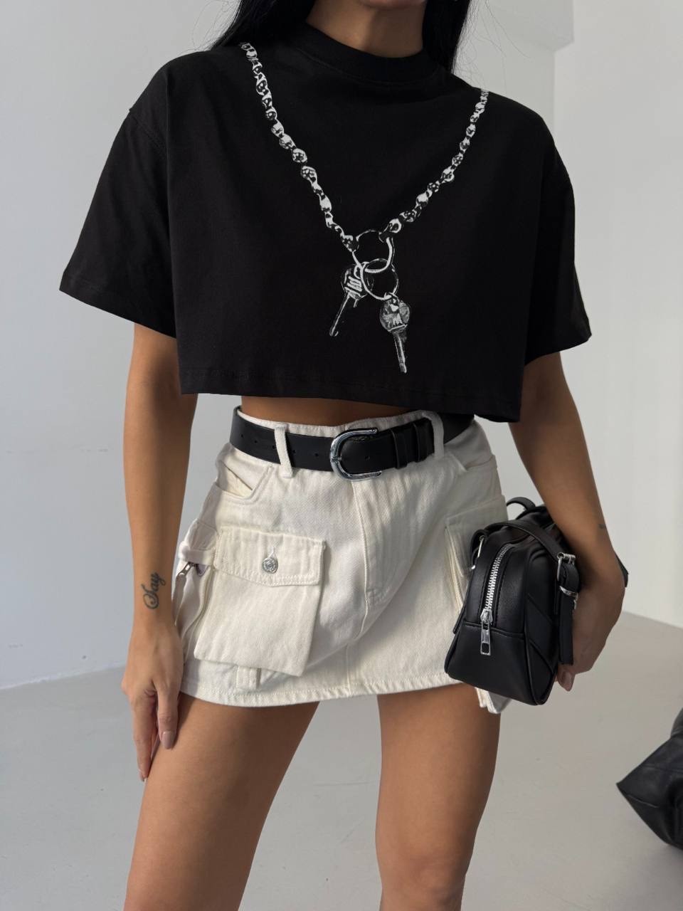 Anahtar Crop Tshirt