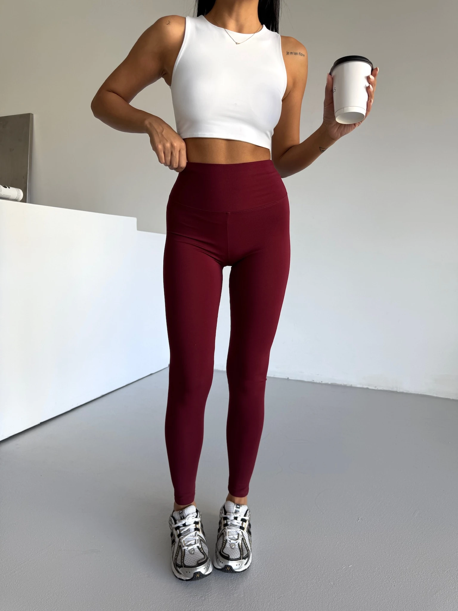 Bordo Toparlayıcı Tayt