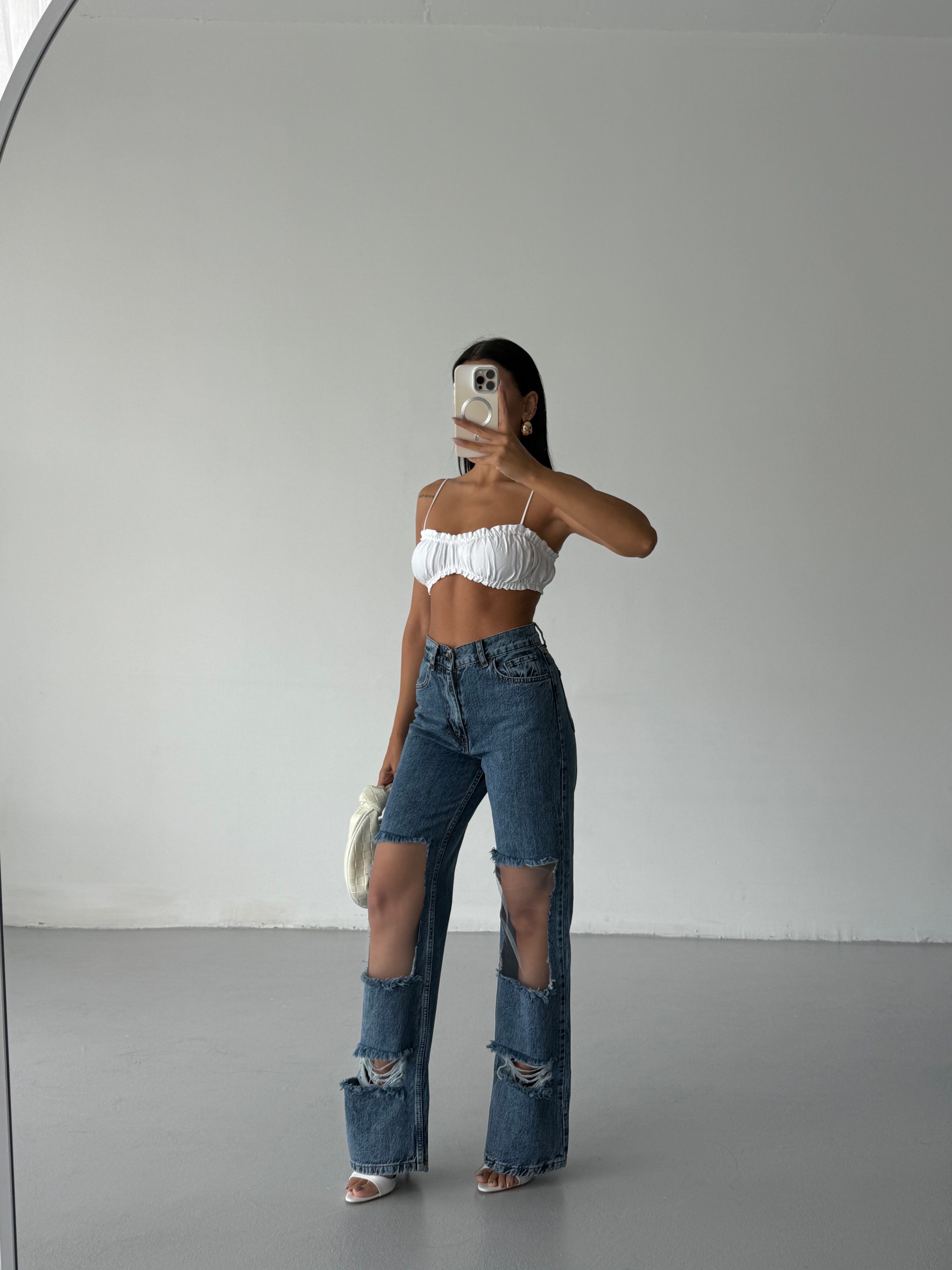 Tül Detay Jean