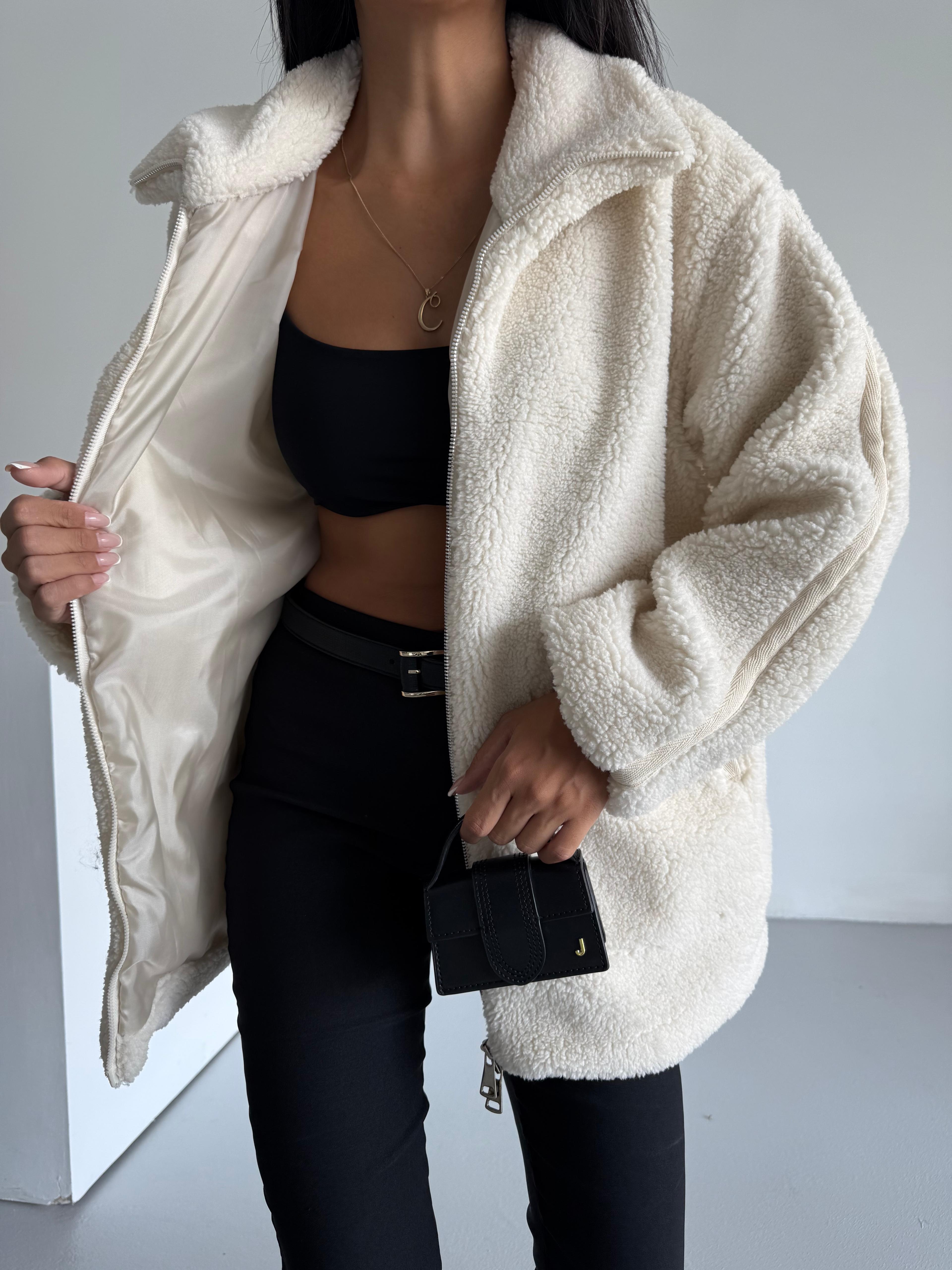 Oversize Peluş Ceket