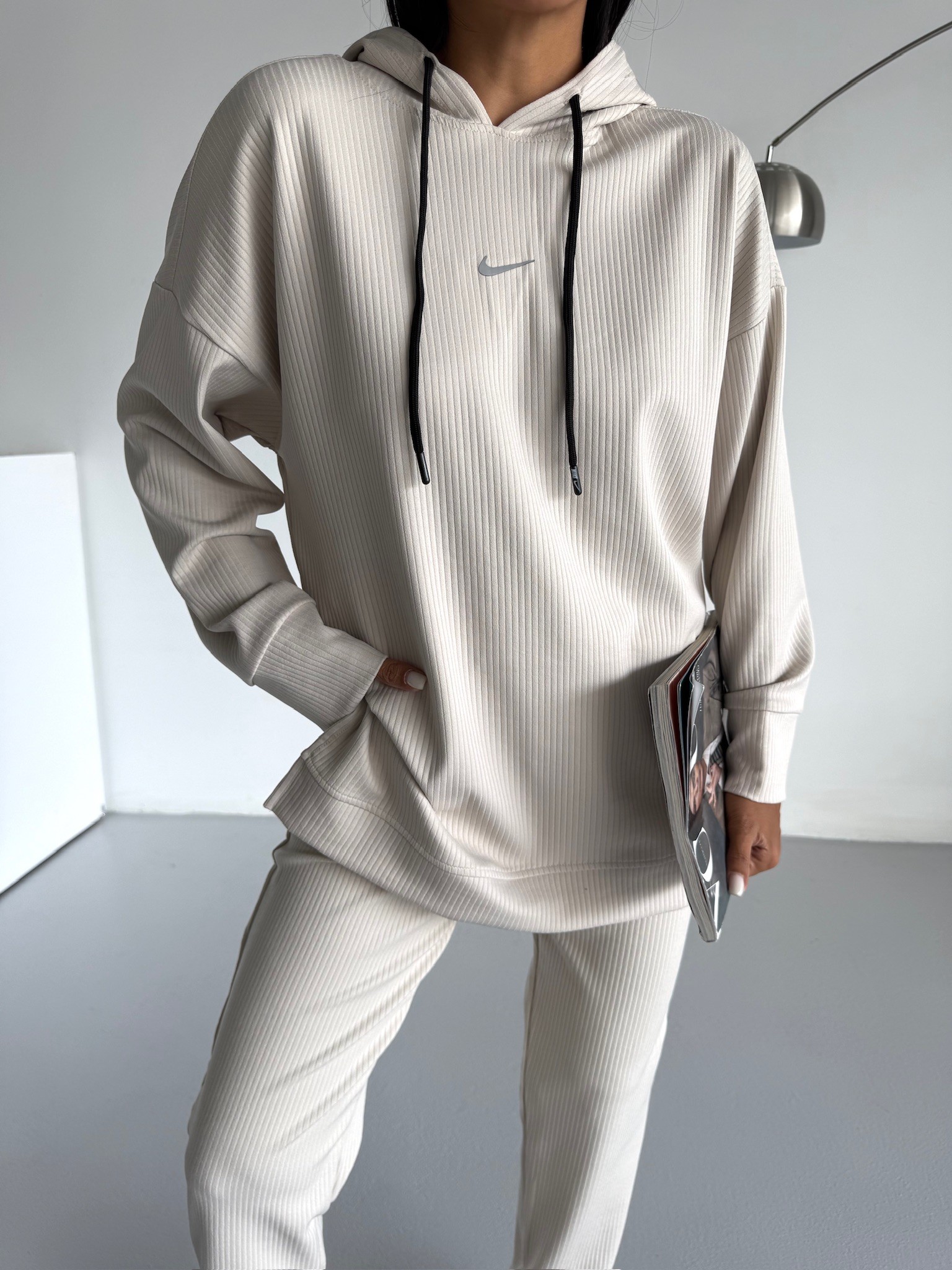 Oversize Fitilli Eşofman Takım 