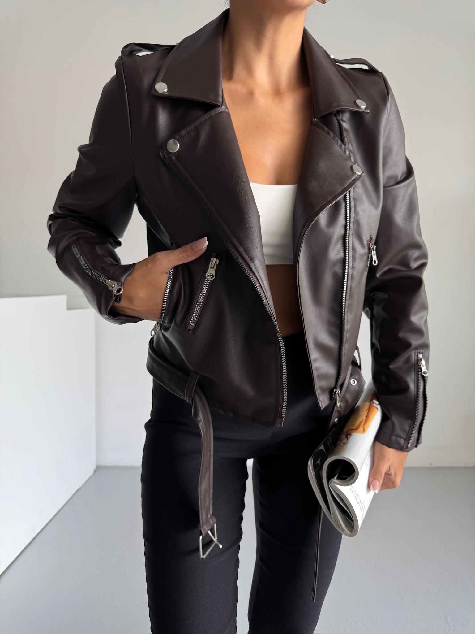 Biker Deri Ceket