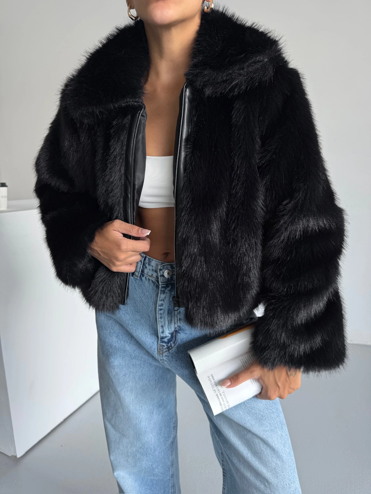 Deri Detay Premium Kürk