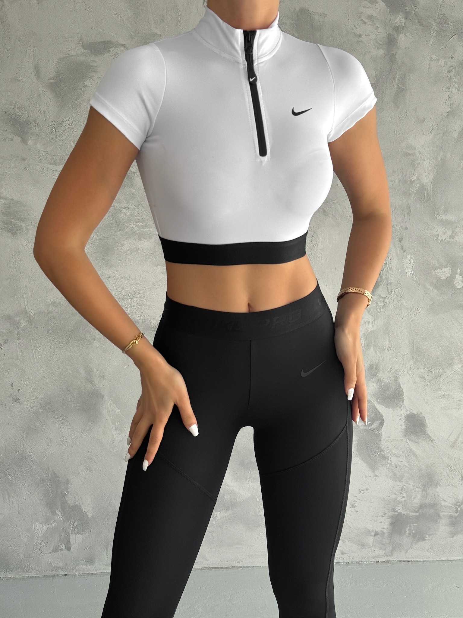 Dri-Fit Fermuarlı Crop