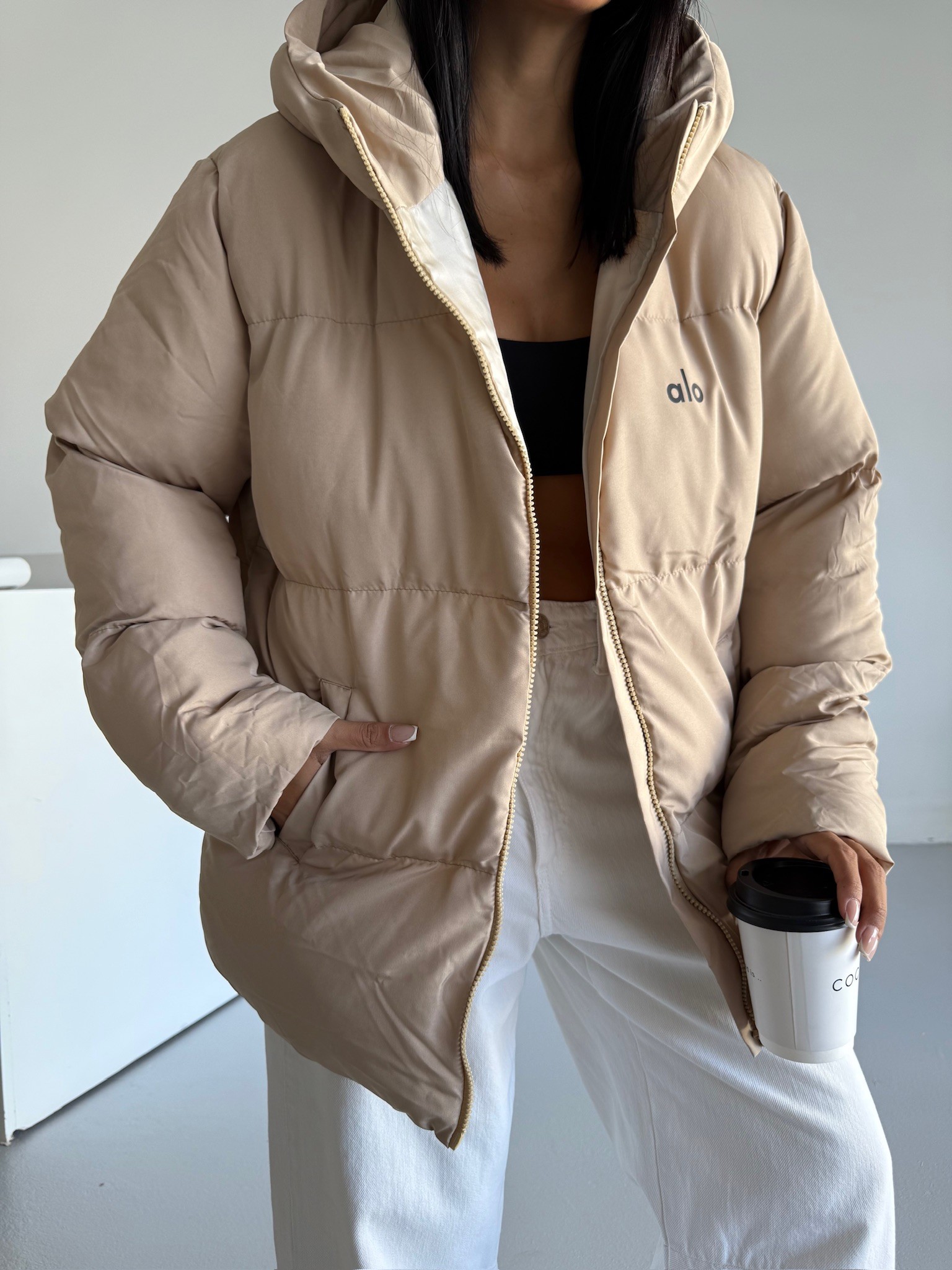 Alo Oversize Şişme Mont