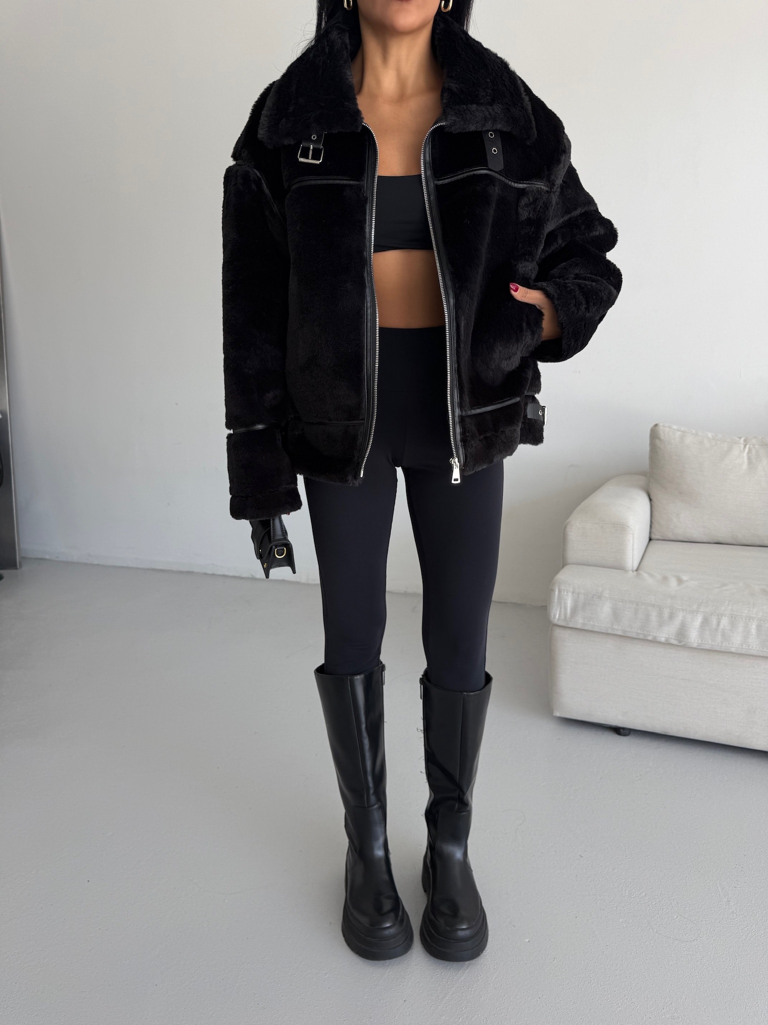 İçi Deri Kürk Ceket