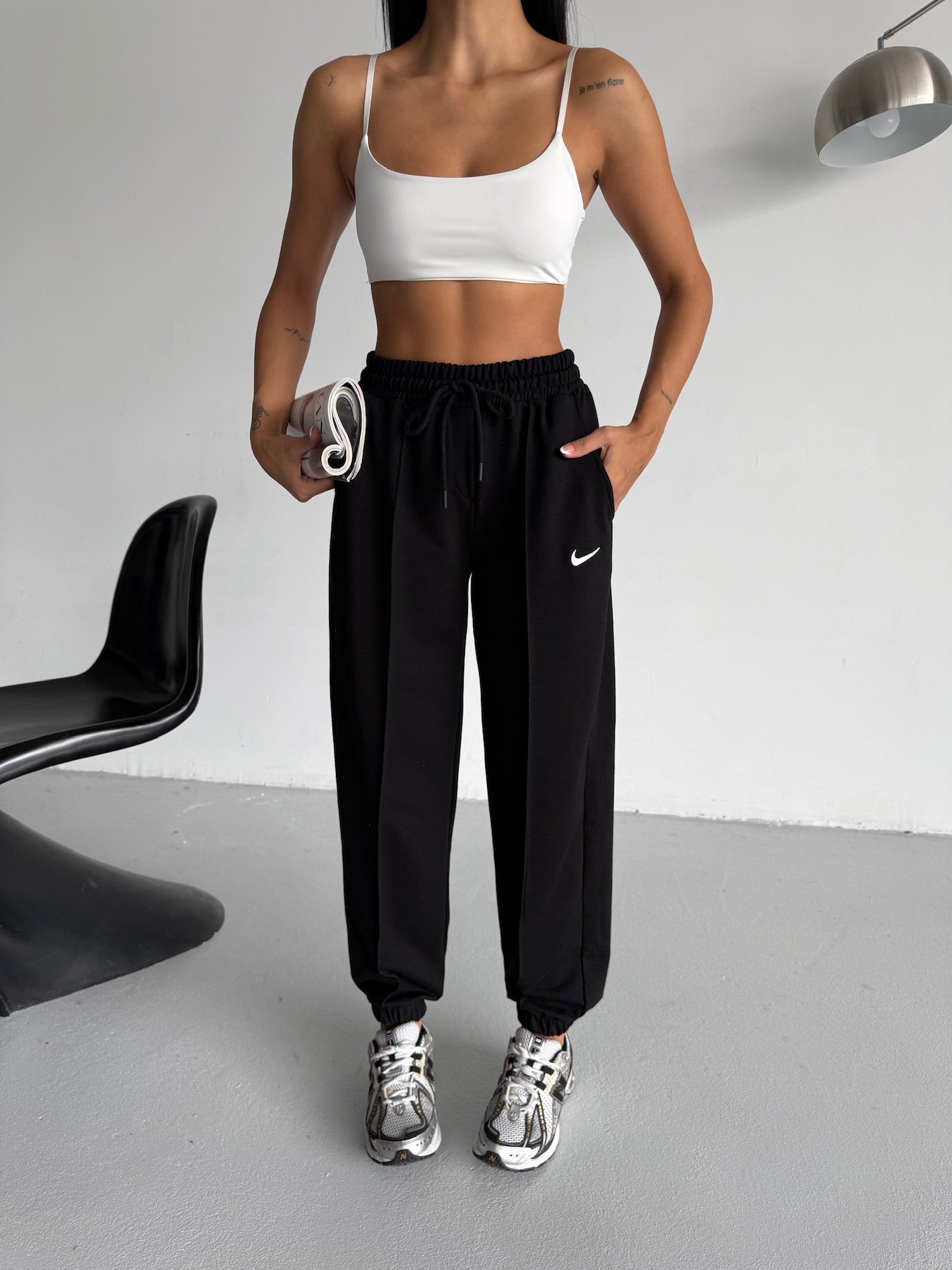 Logo Nakışlı Jogger Eşofman