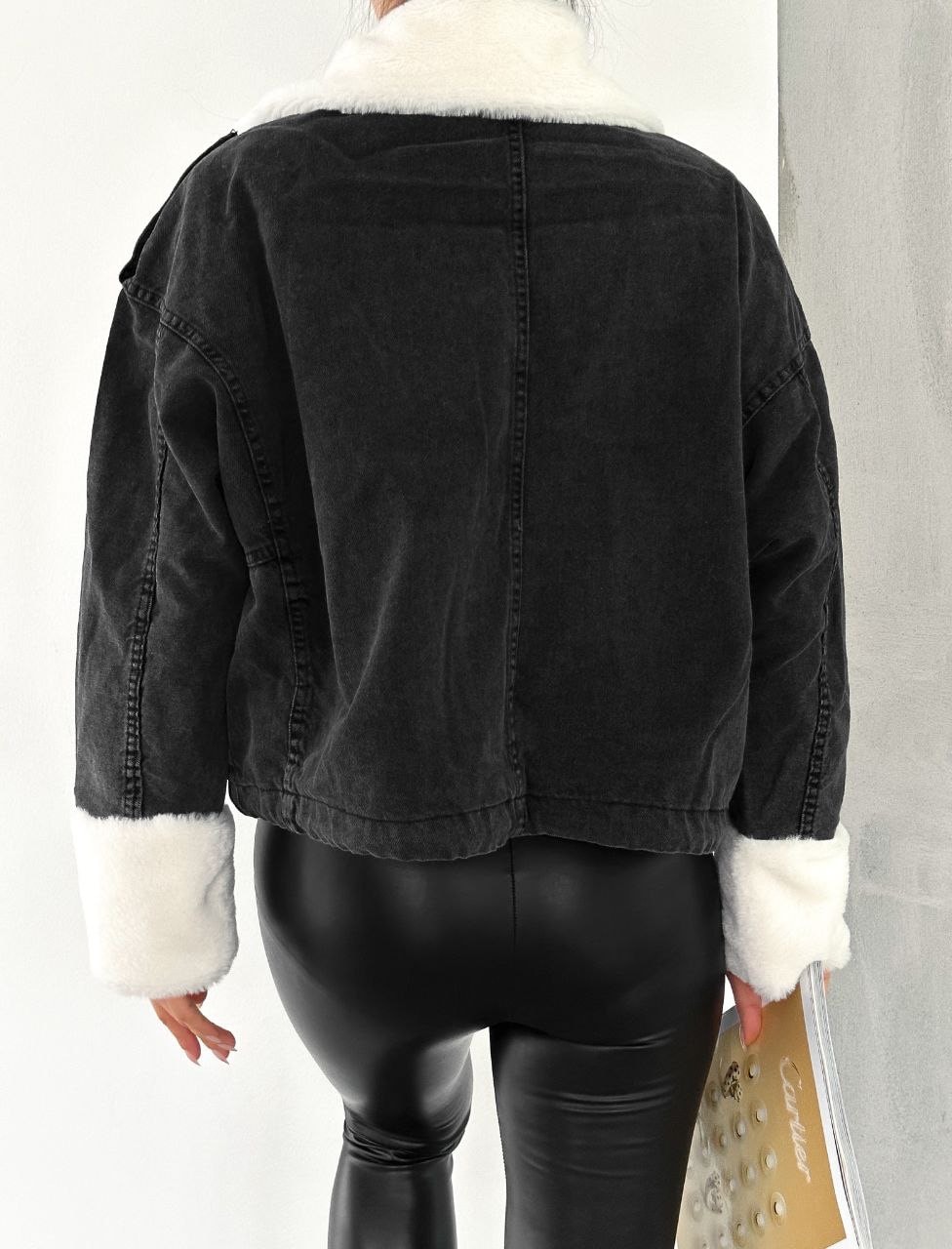 İçi Kürklü Denim Ceket