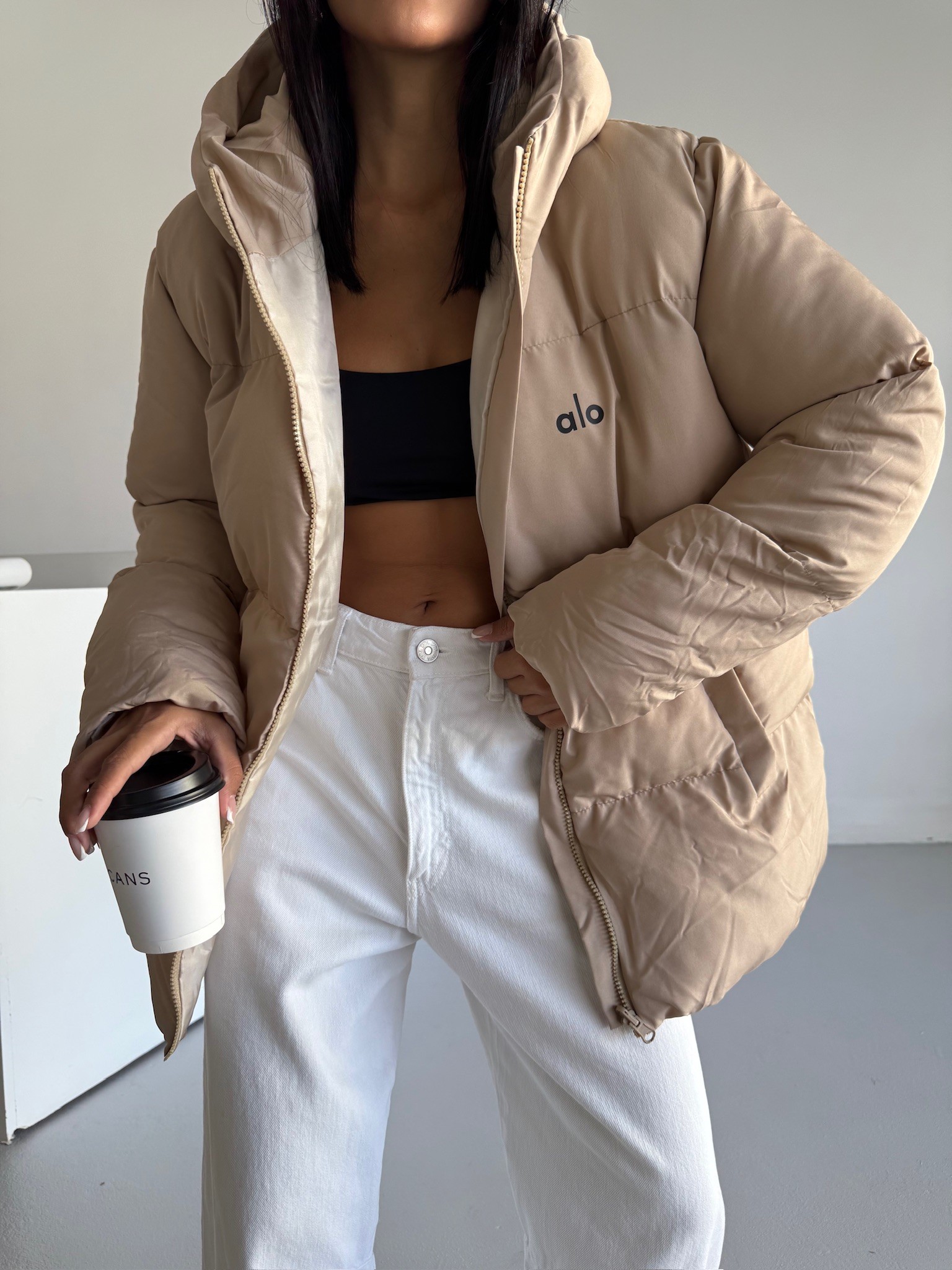 Alo Oversize Şişme Mont