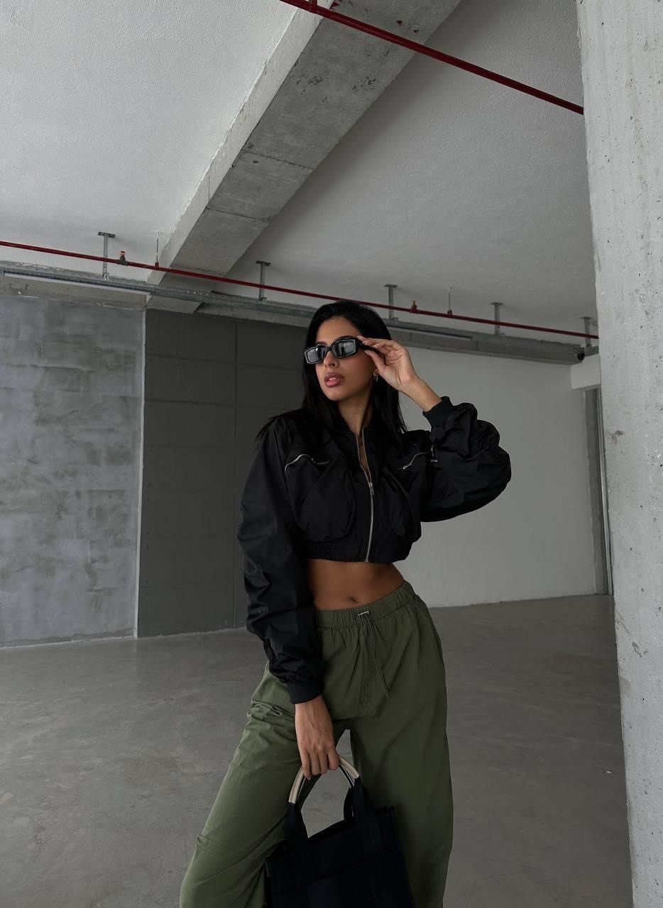 Bomber Crop Jacket