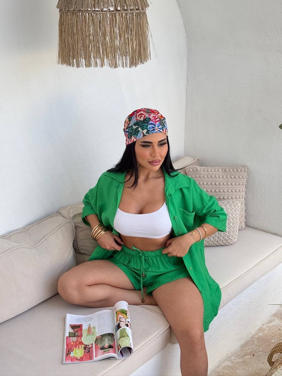 Keten Şortlu Takım 
