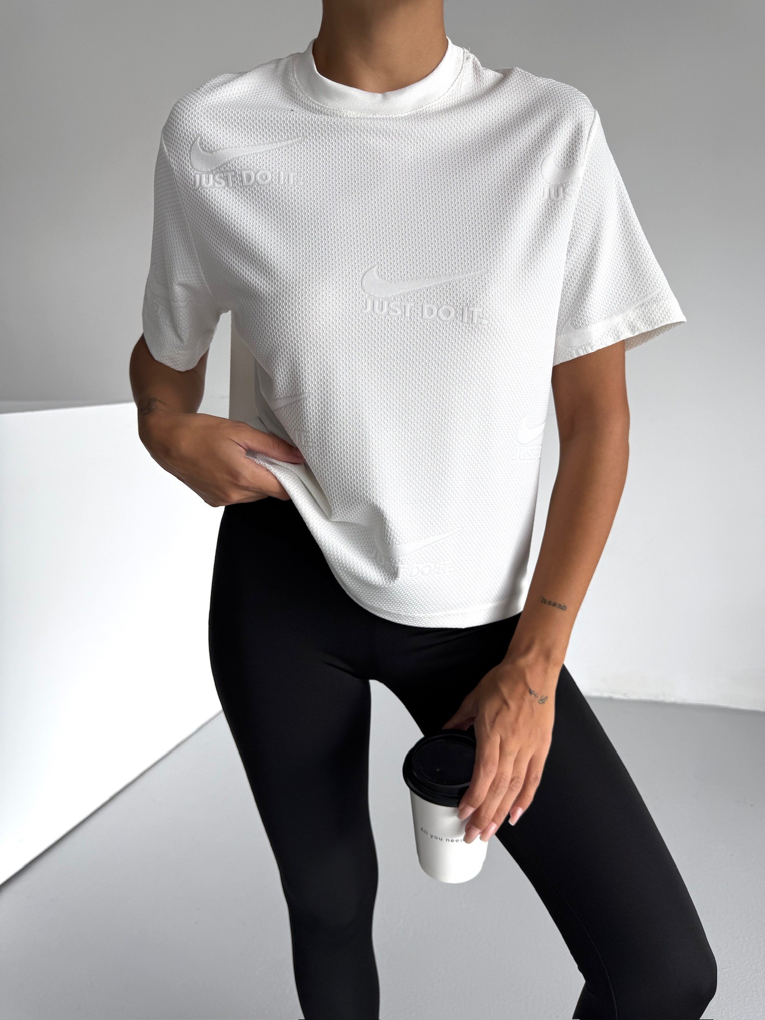 Niko İşlemeli Tshirt Tayt Takım 