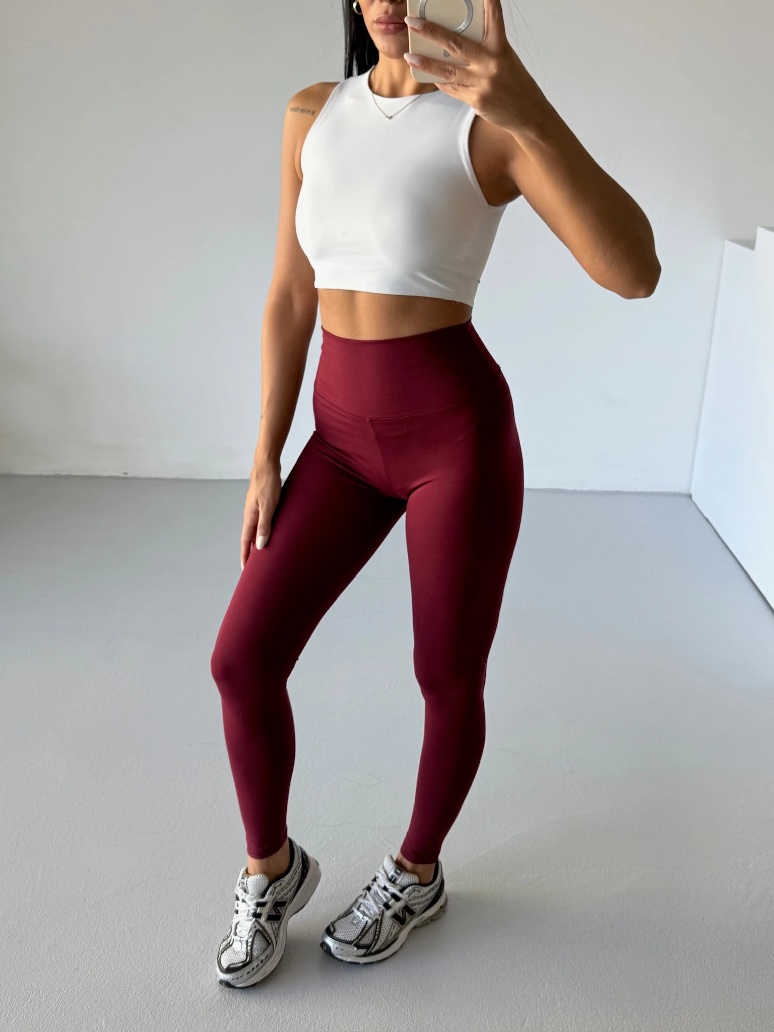 Bordo Toparlayıcı Tayt