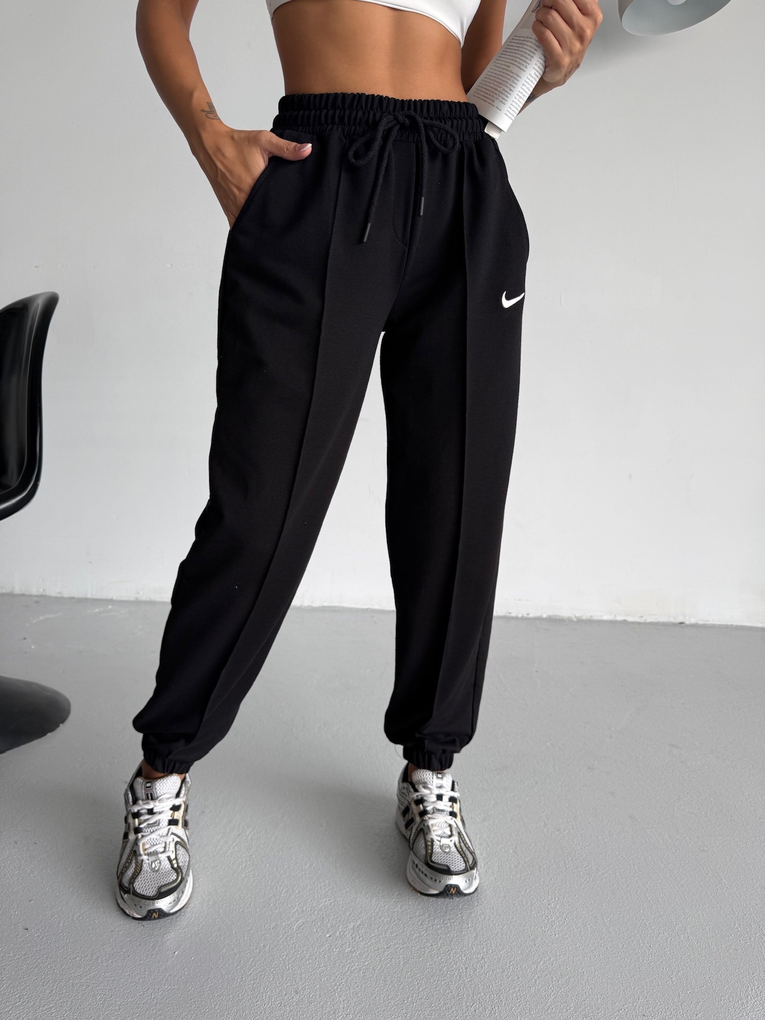 Logo Nakışlı Jogger Eşofman