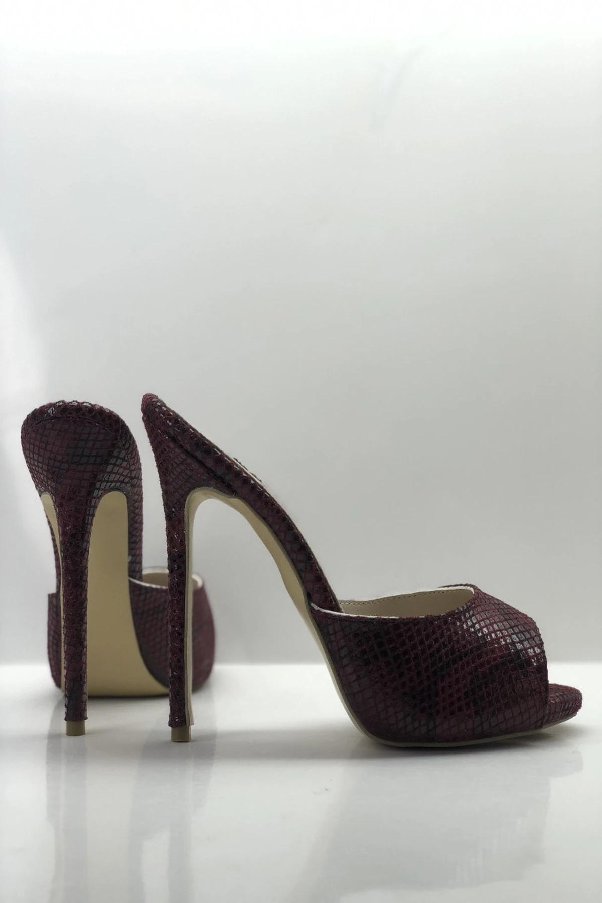 Kadın Bordo Platform Terlik