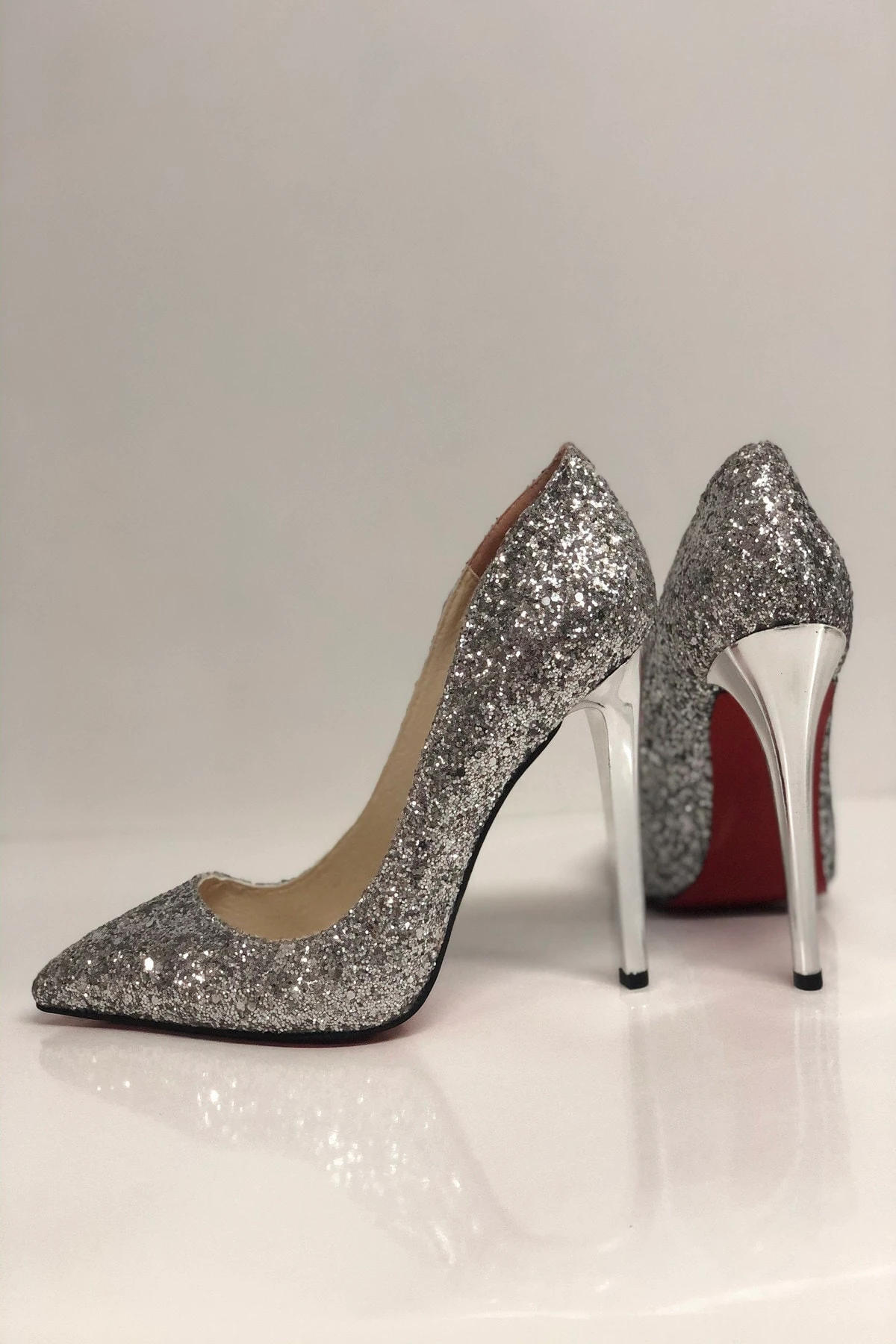 Stiletto Cam Kırığı Topuklu Ayakkabı