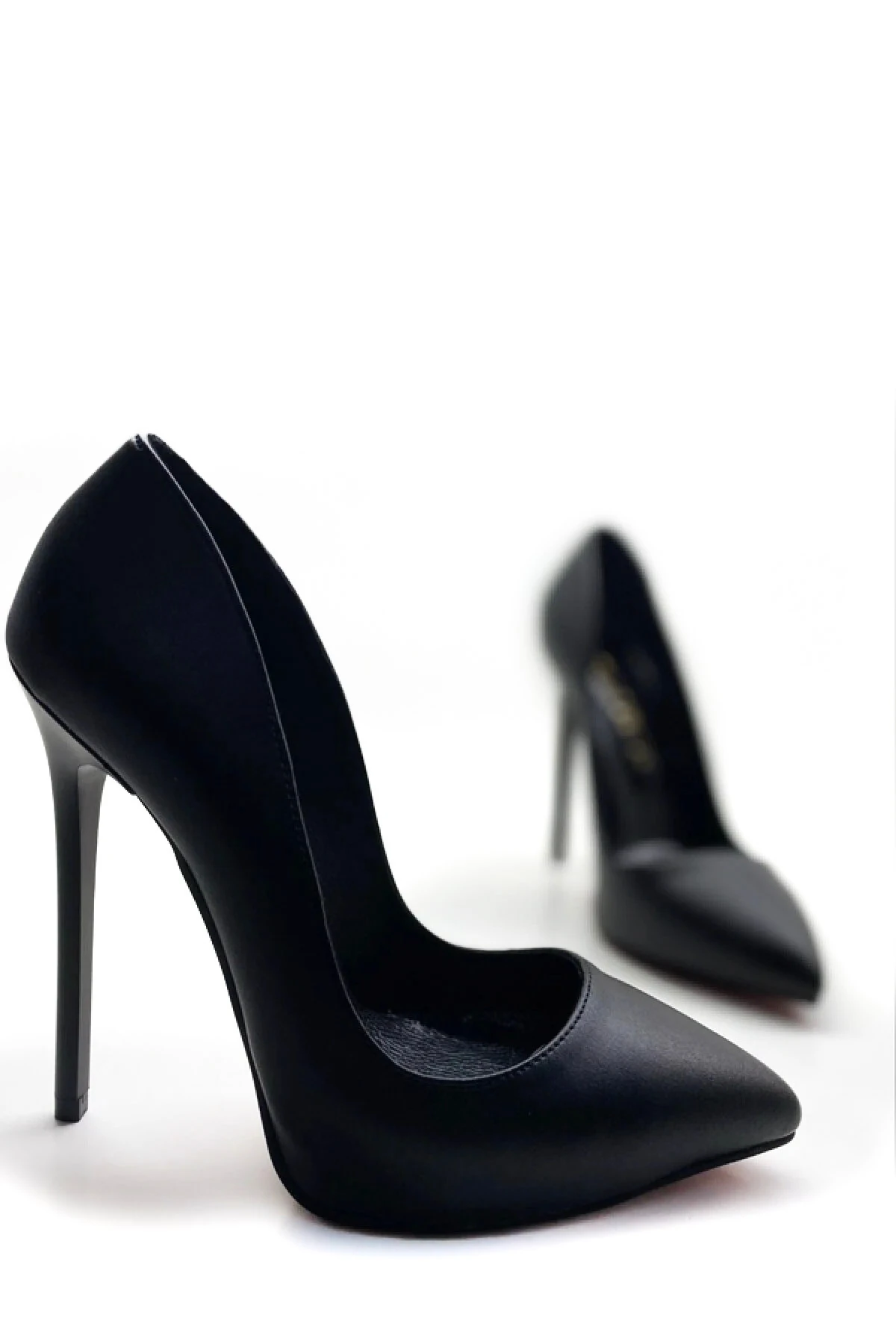 Andromeda Hakiki Deri Astarlı Gizli Platformlu Stiletto Topuklu Ayakkabı